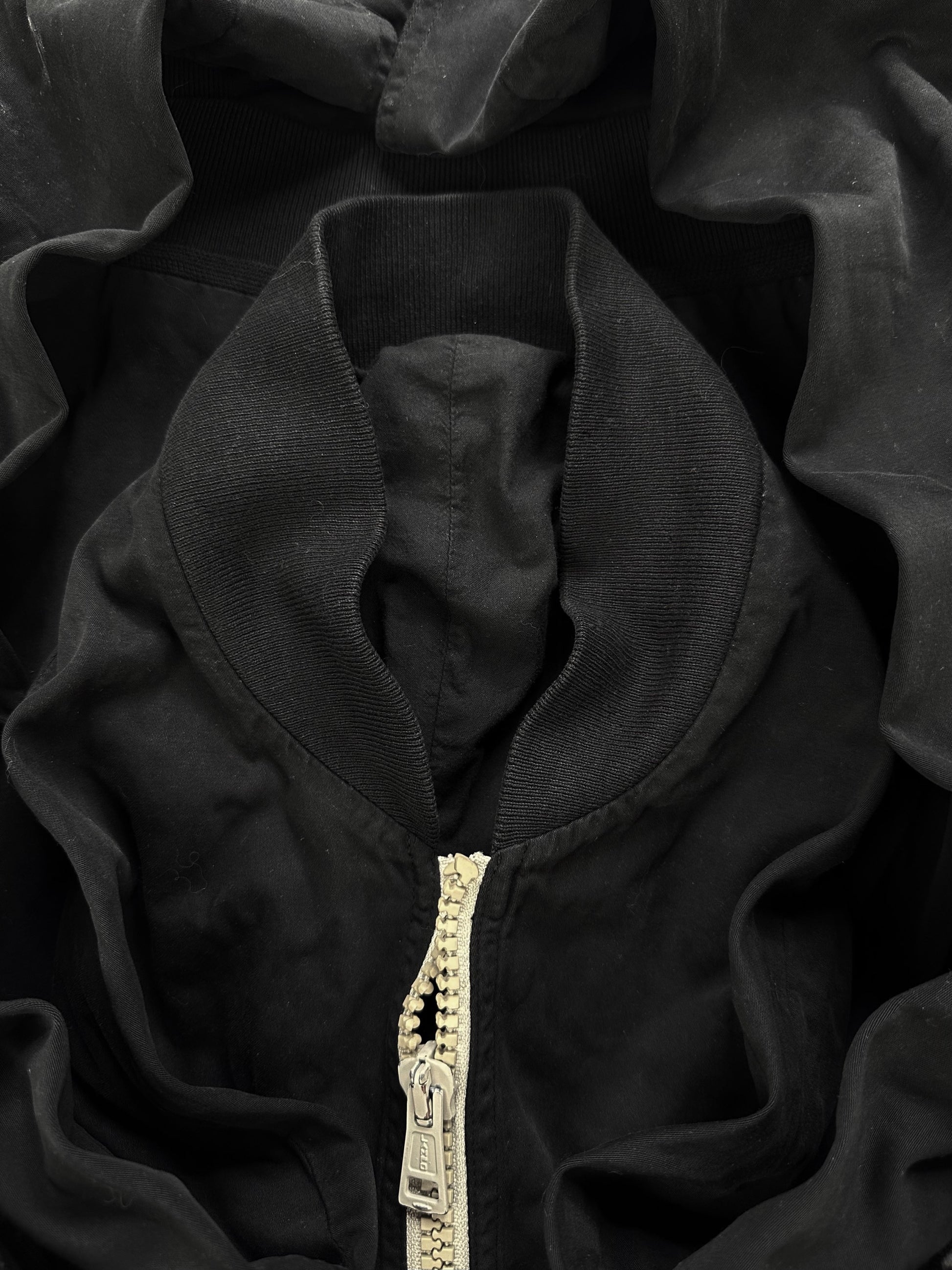 AW05 Maison Margiela ‘Paparazzi’ Hunchback Black Bomber Jacket