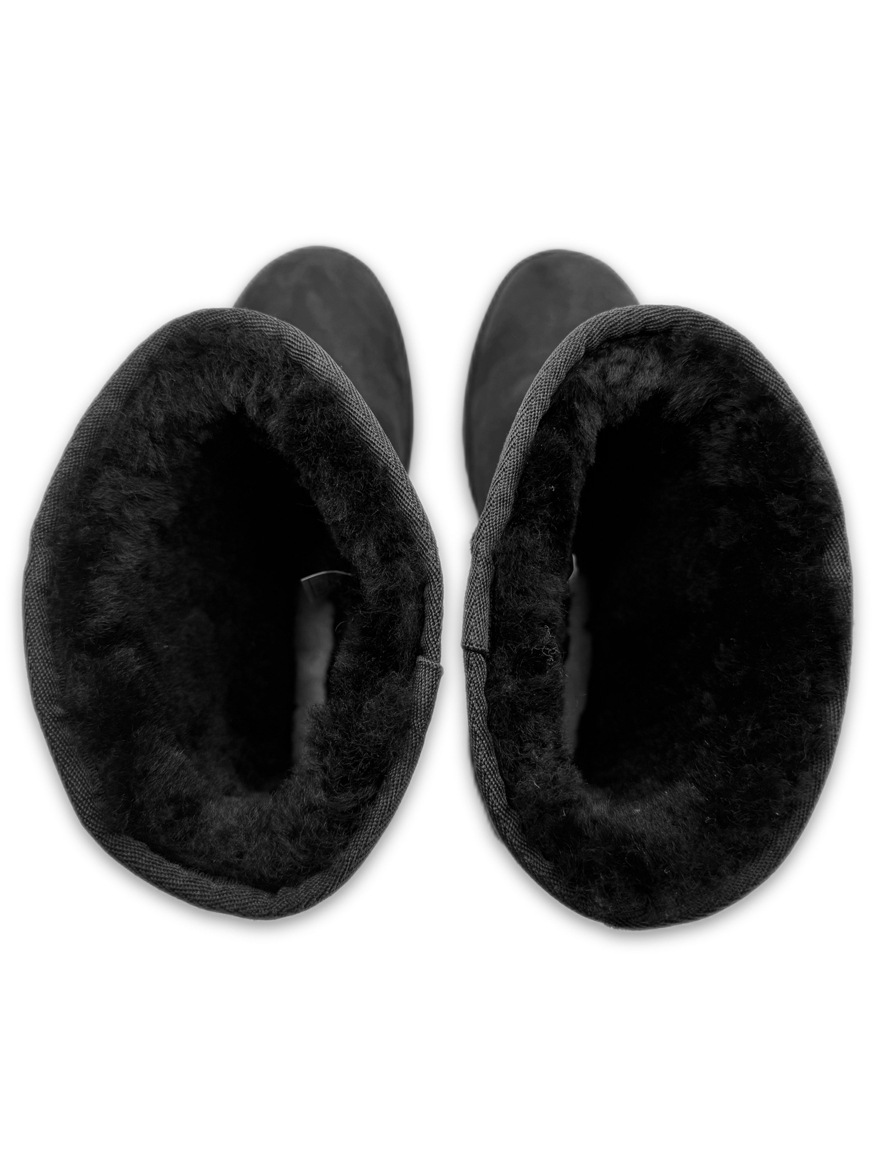 Chrome Hearts x Uggs Suede Fur Lined .925 Silver Cross Boots