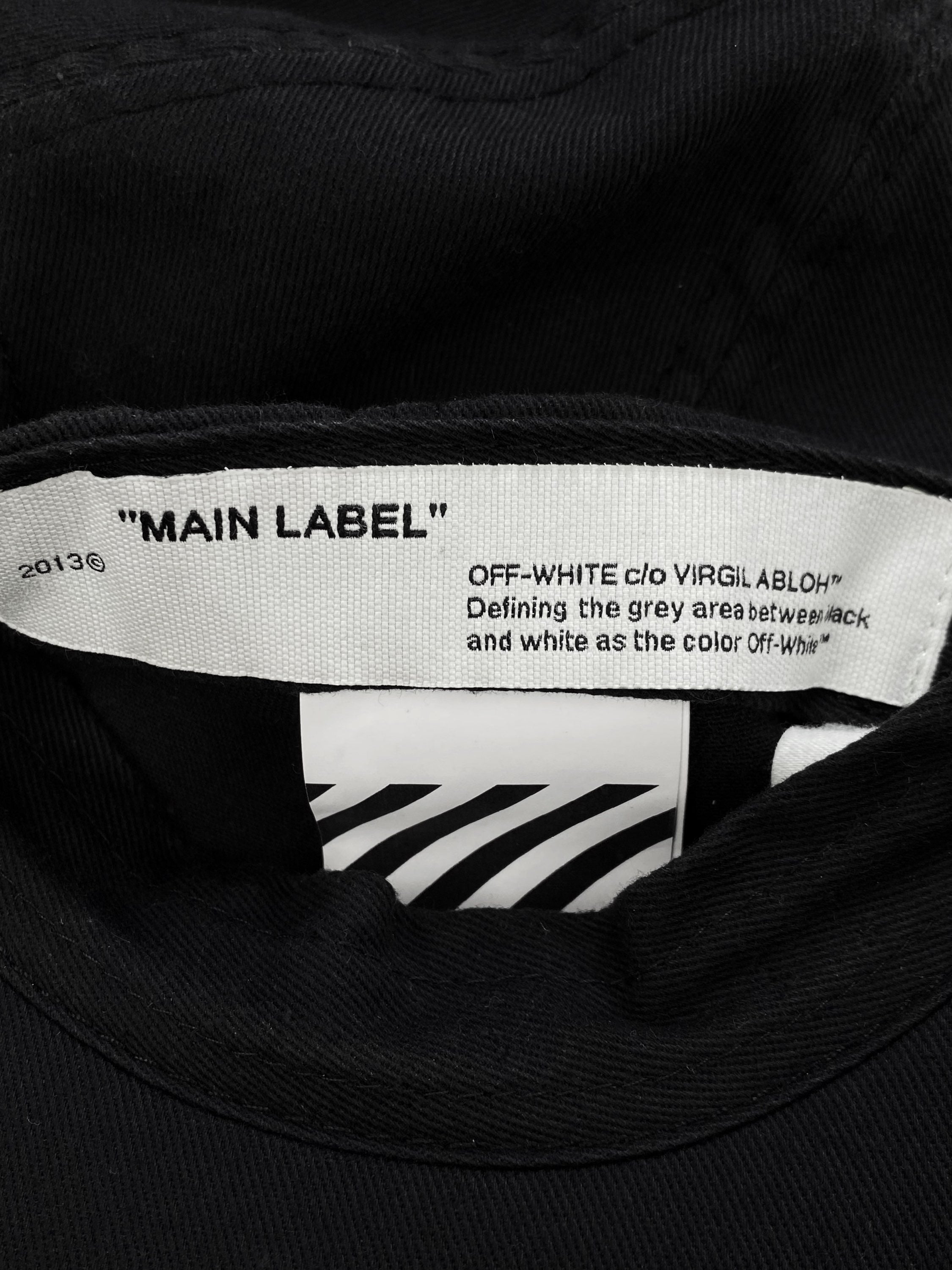 SS20 Off-White Thermal Graphic Snap Back Black Hat