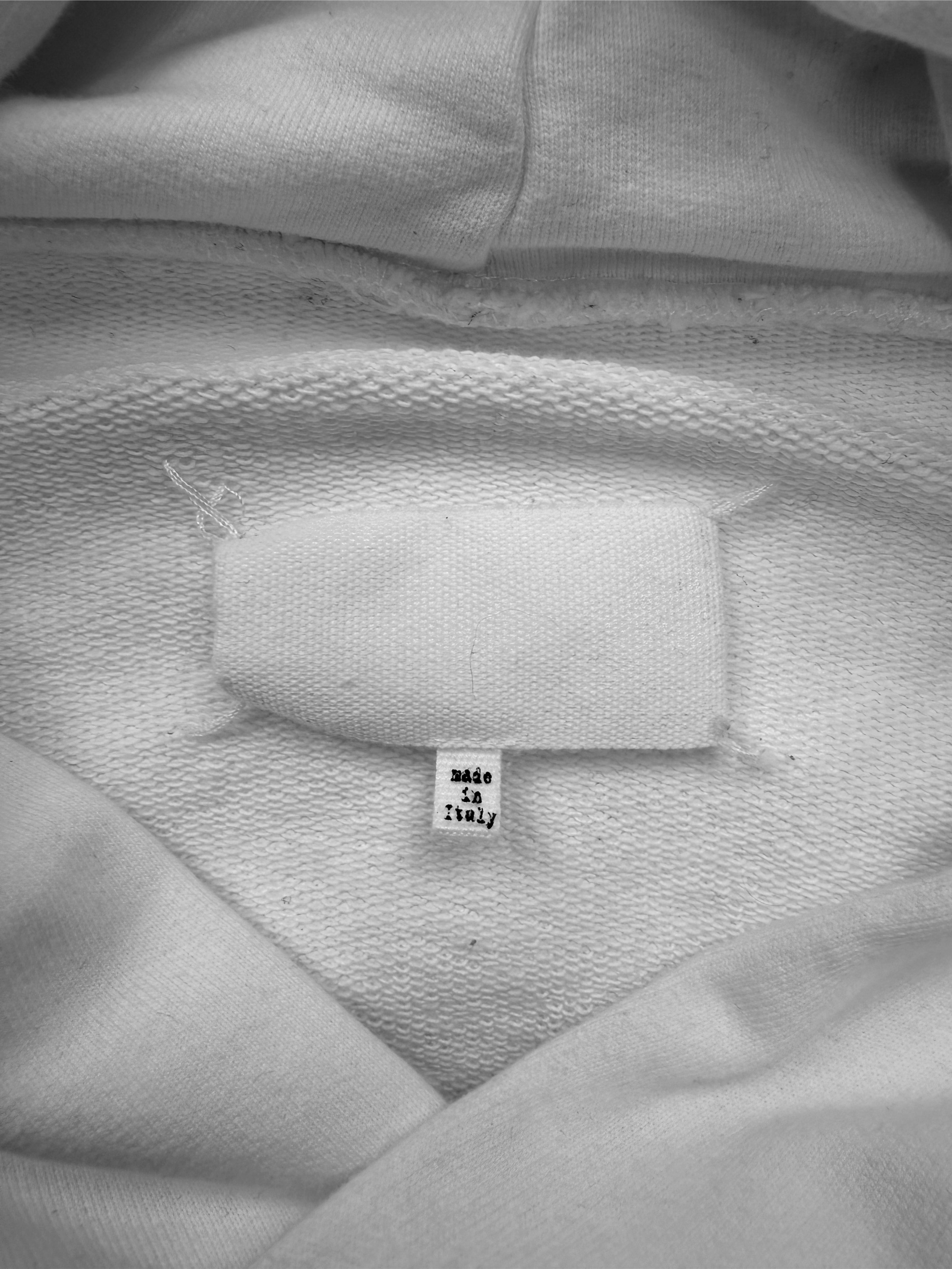 SS22 Maison Margiela ‘Tape’ Chest Logo White Hoodie