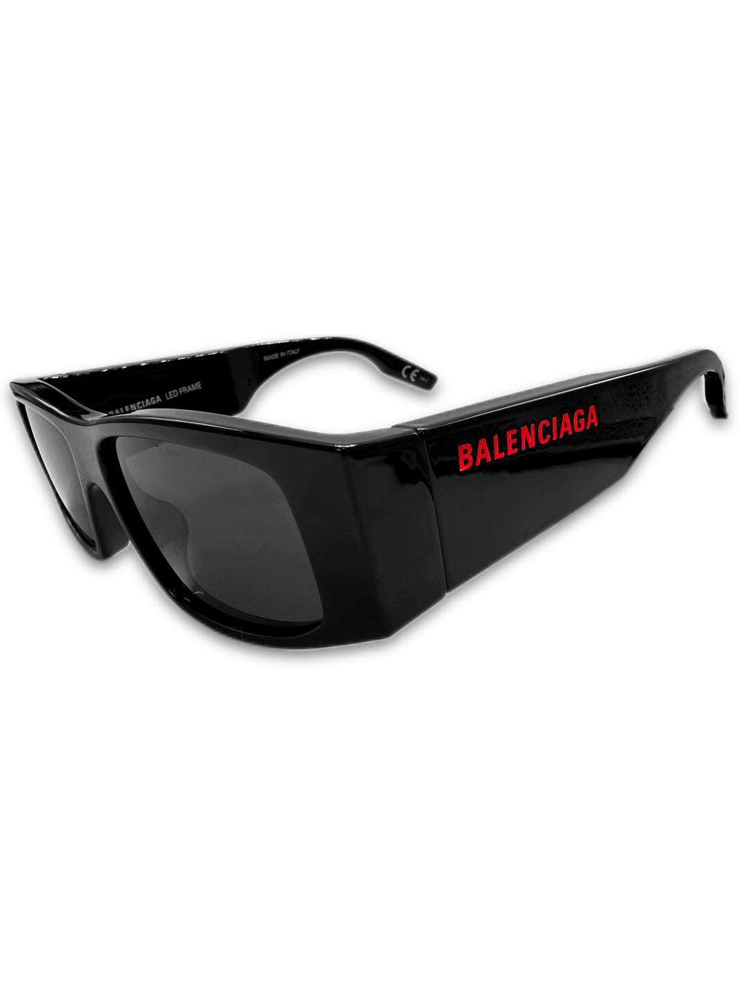 SS20 Balenciaga ‘LED’ Black Square Frame Sunglasses