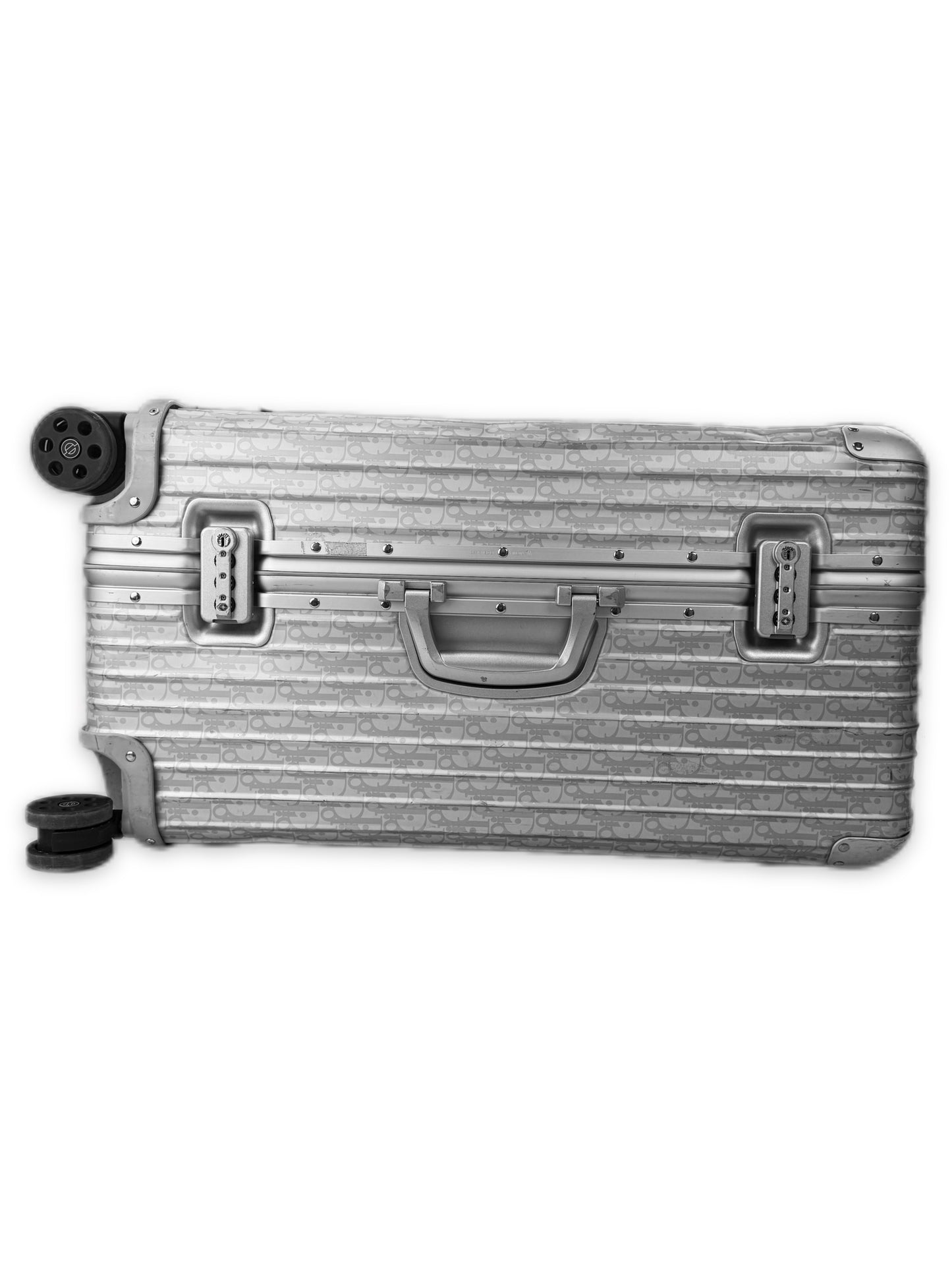 SS20 Dior x Rimowa Large Oblique Monogram 4 Wheel Aluminum Suitcase