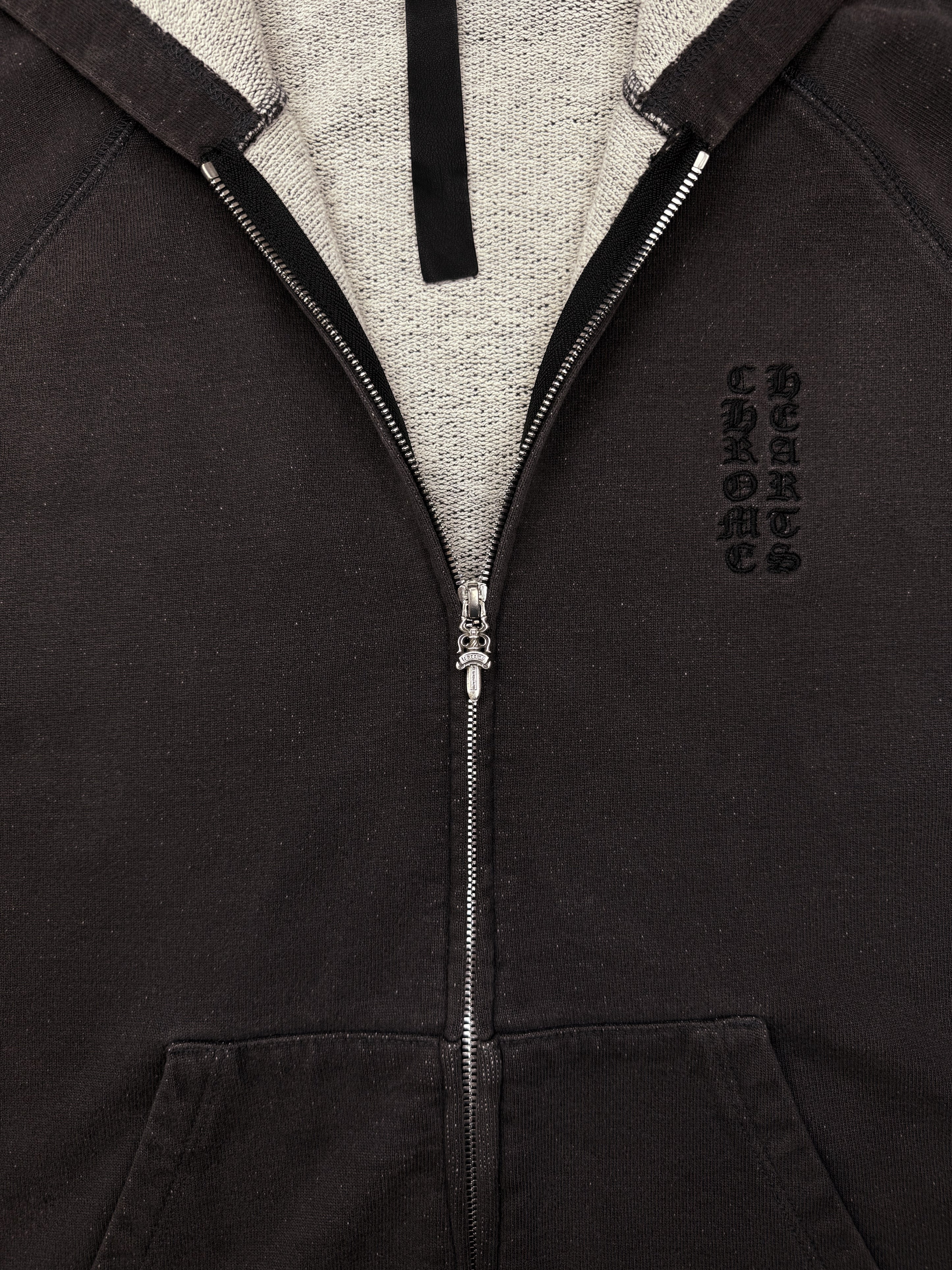 Chrome Hearts ‘Y Not’ Dagger Zip Embroidered Lined Hoodie