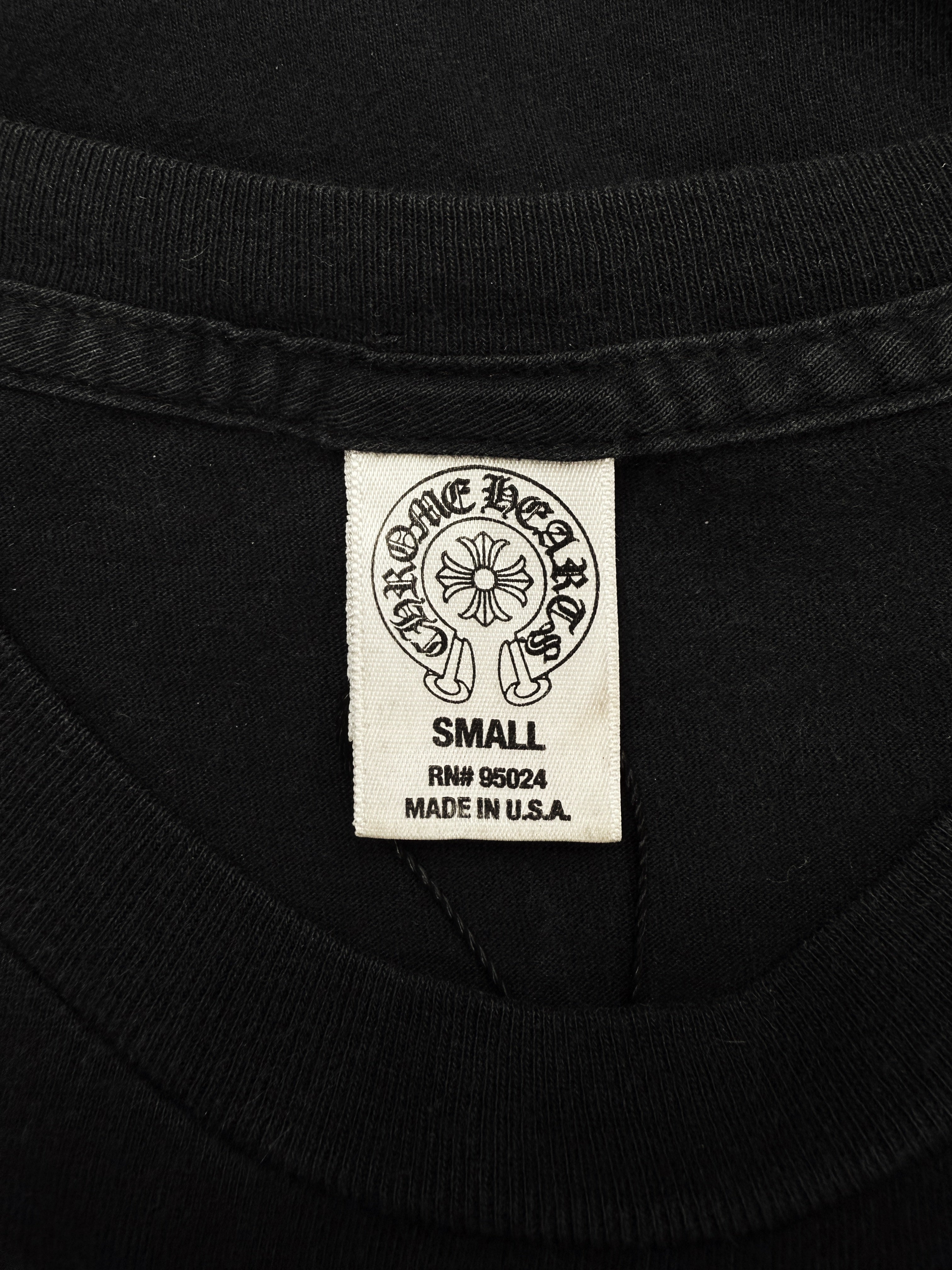 Chrome Hearts x Foti ‘Skull Wing’ Script Black T-Shirt