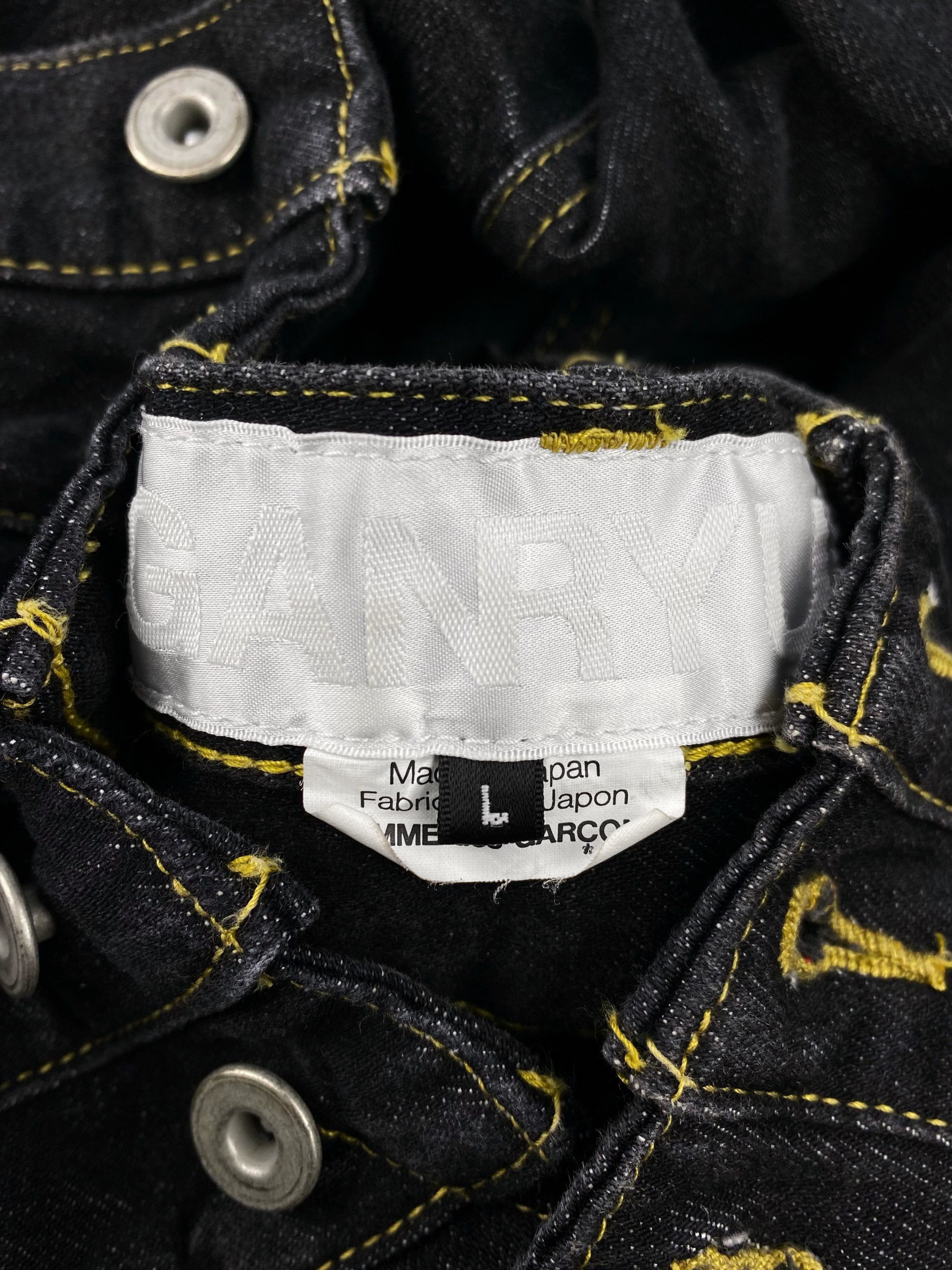 FW12 Ganryu ‘Quintuple Waistband’ Stacked Wide Cut Denim