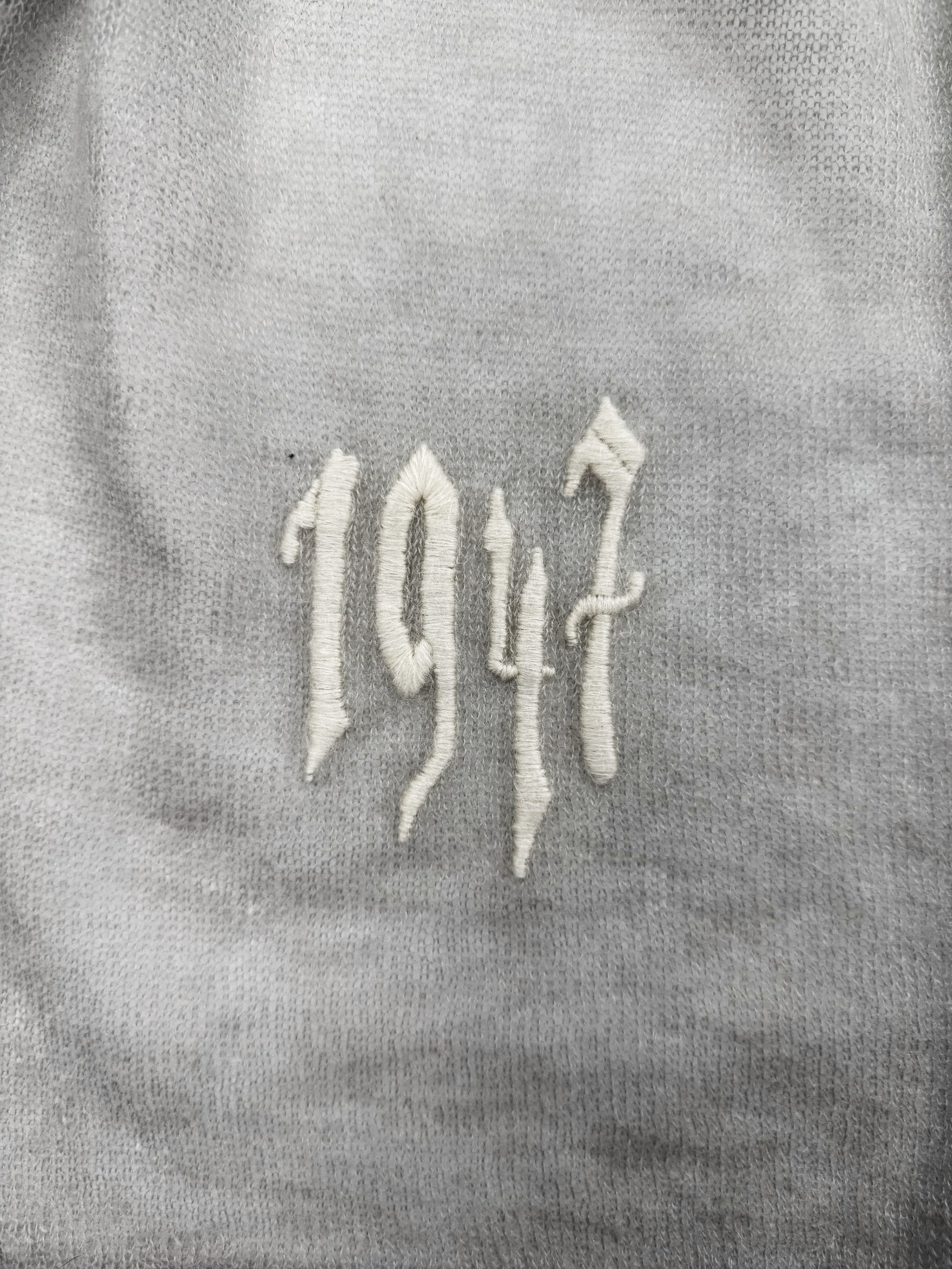 SS02 Dior ‘Christian Dior’ Gothic 1947 Mohair Grey Scarf