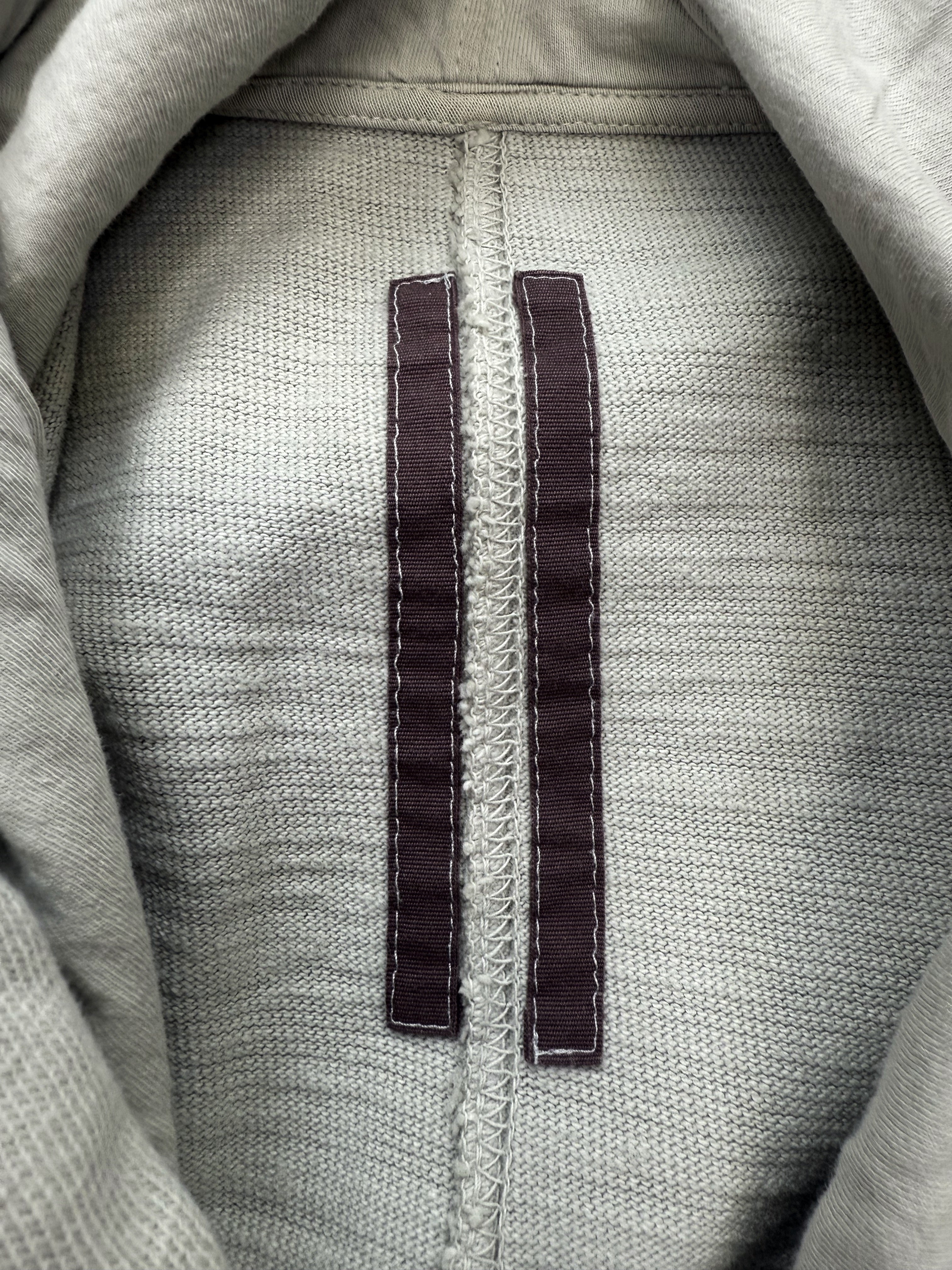 Rick Owens Grey Light Weight Oversized Hoodie