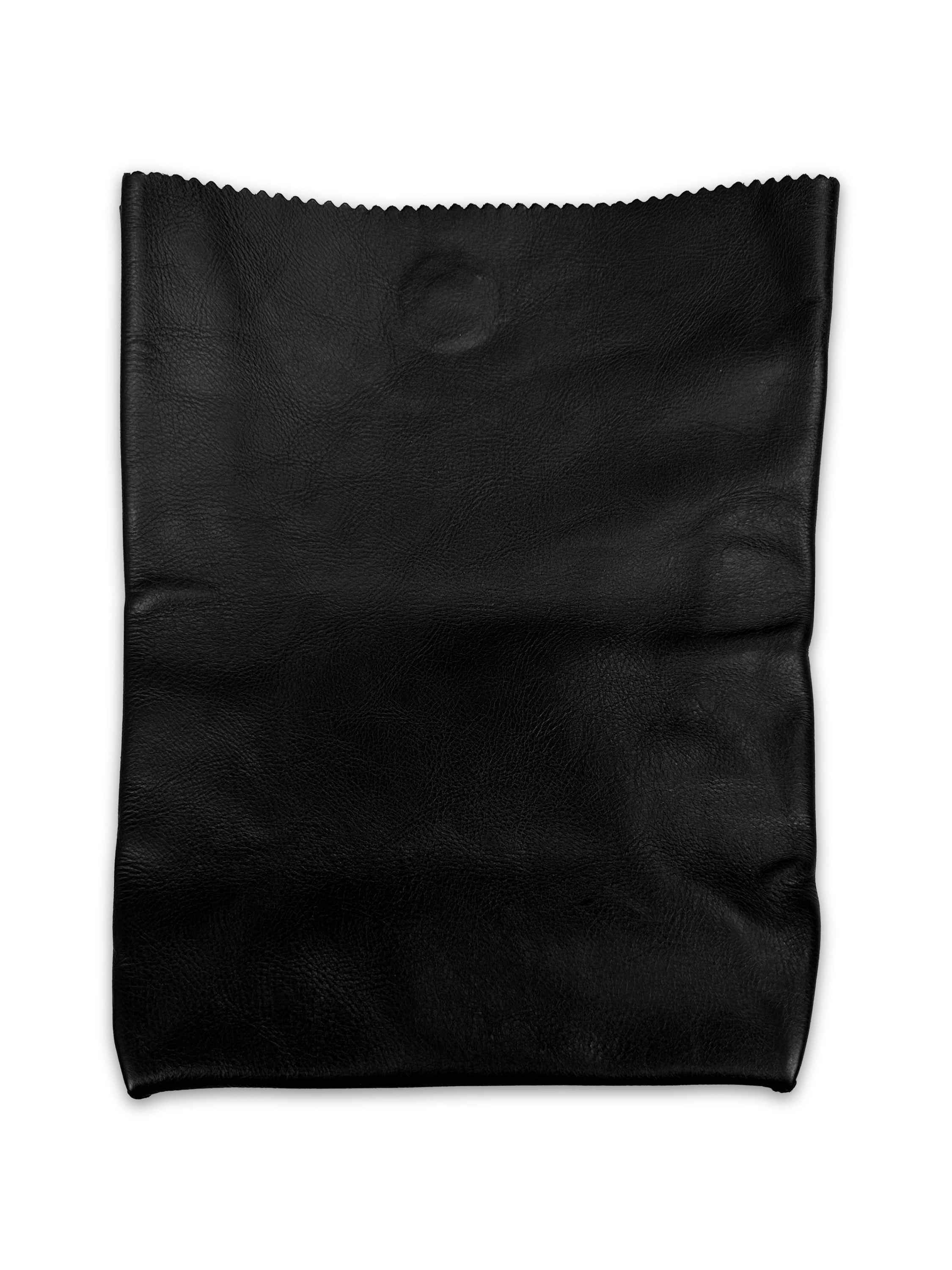 Vetements Calfskin Leather Black Paper ‘Lunch’ Bag