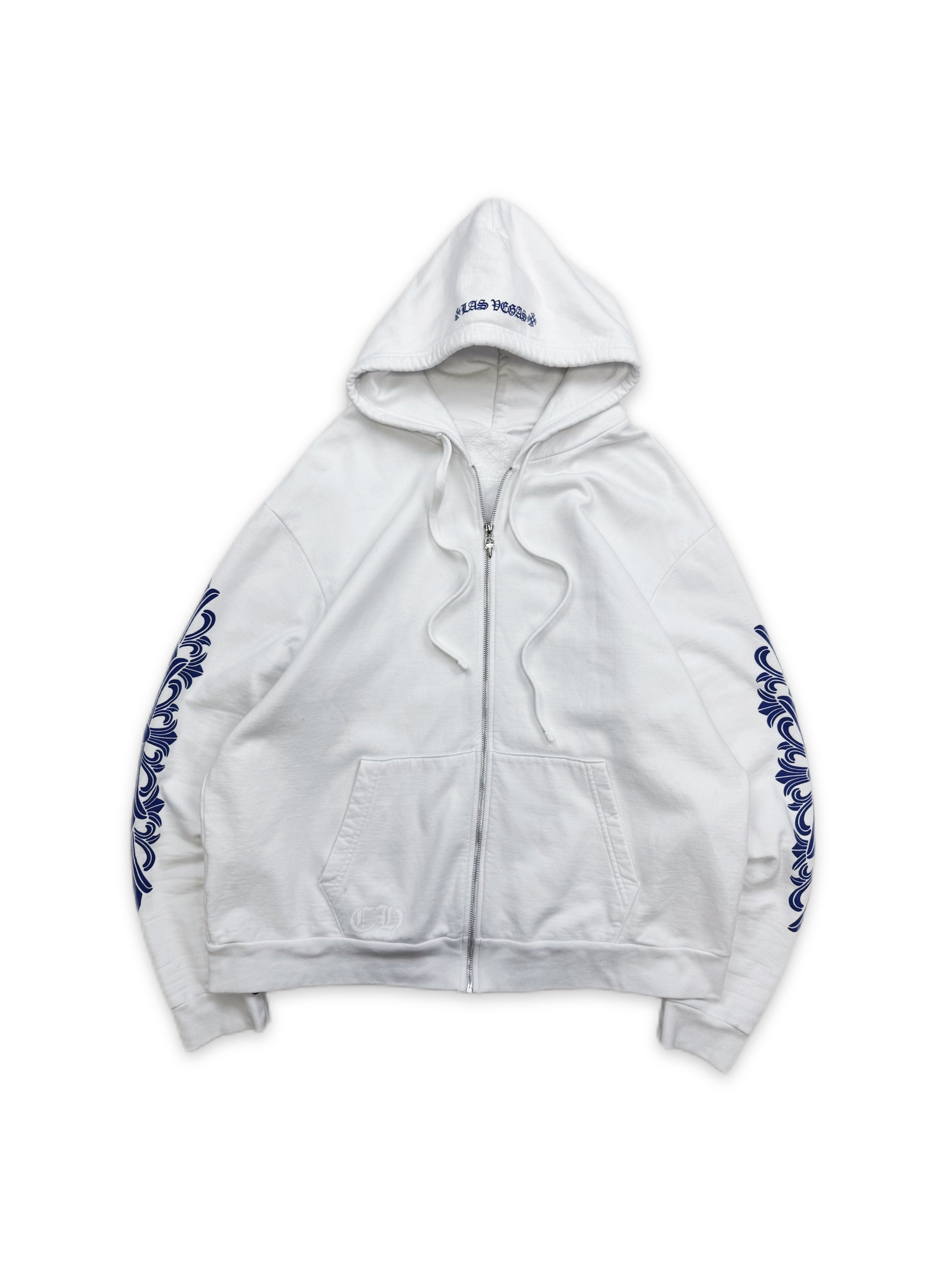 Chrome Hearts x Rolling Stones ‘Tongue &amp; Lips’ Dagger Zip Up Hoodie