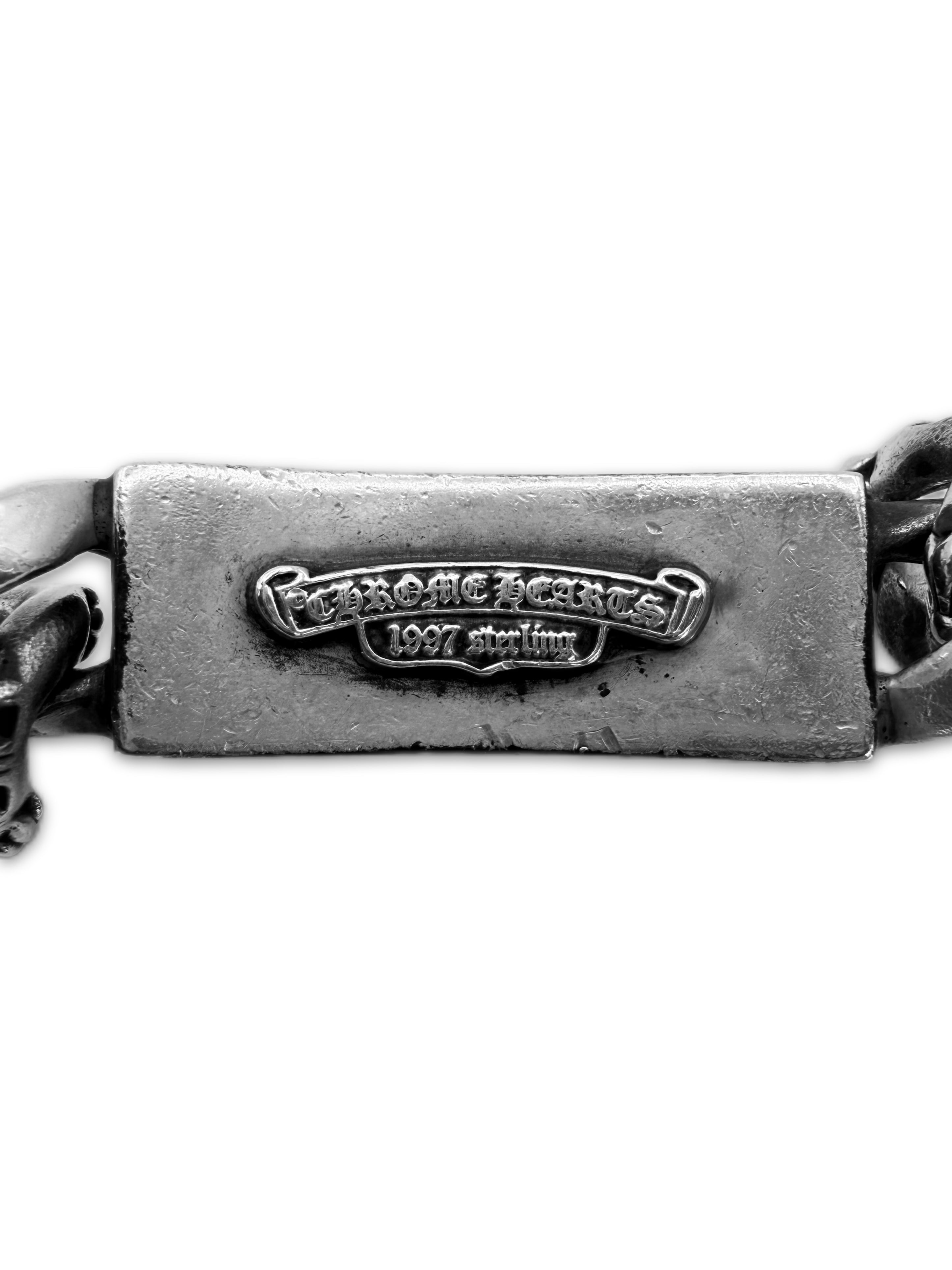 Chrome Hearts Extra Fancy Floral ID Lobster Clasp Bracelet