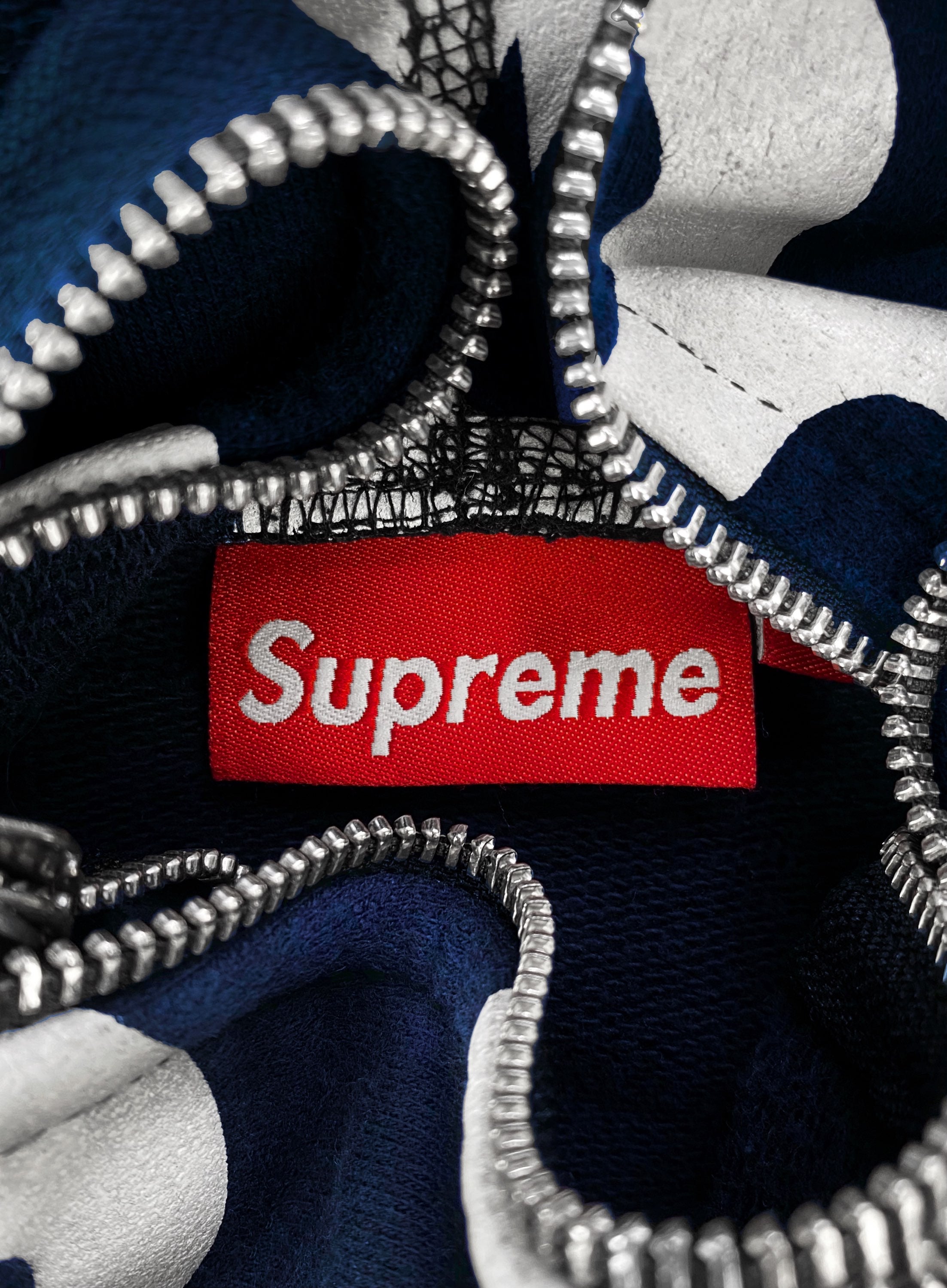 SS07 Supreme ‘Illegal Business Controls America’ Zip-up Hoodie