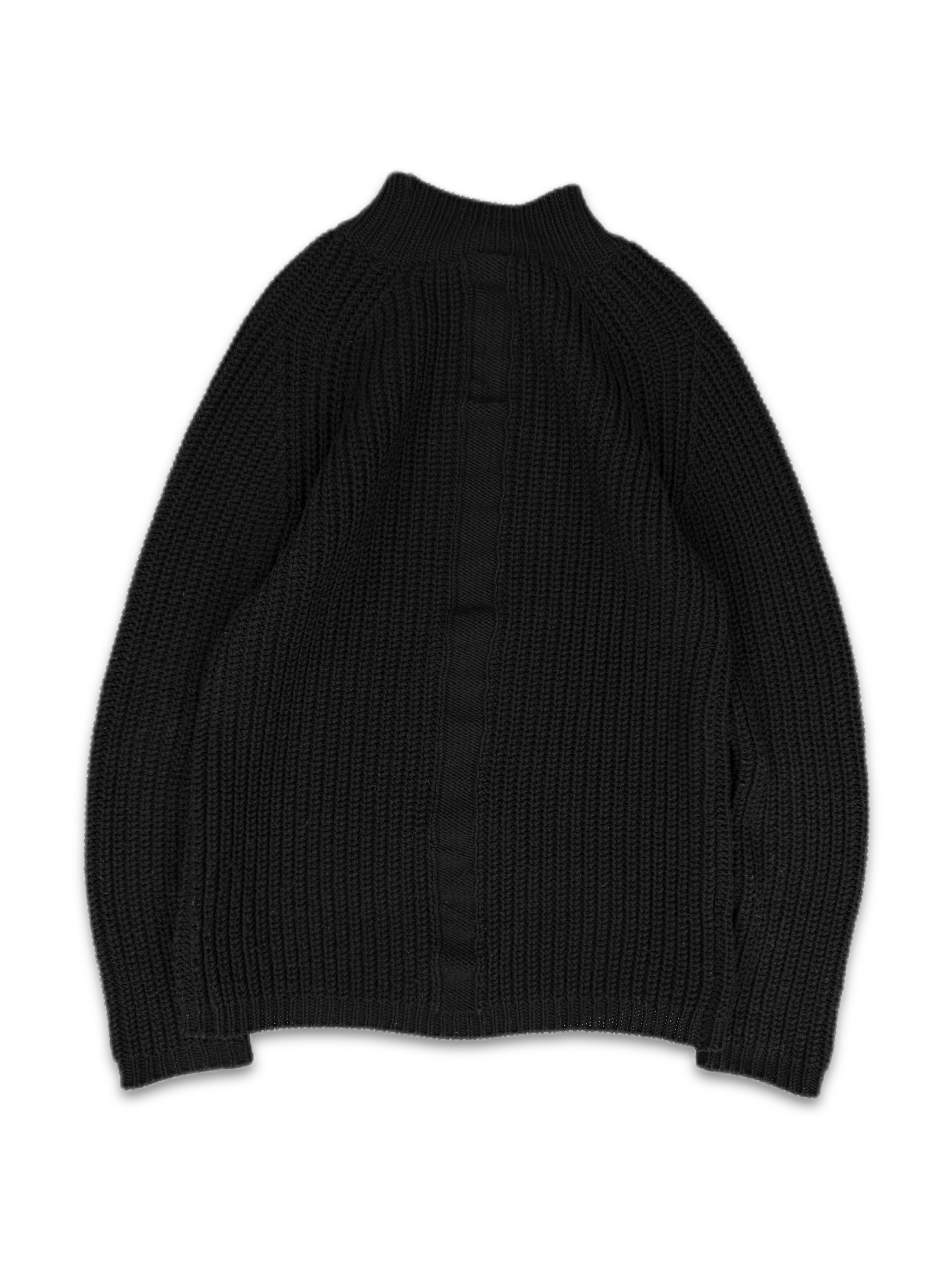 AW15 Rick Owens ‘Sphinx’ Black Heavyweight Knitted Seeater