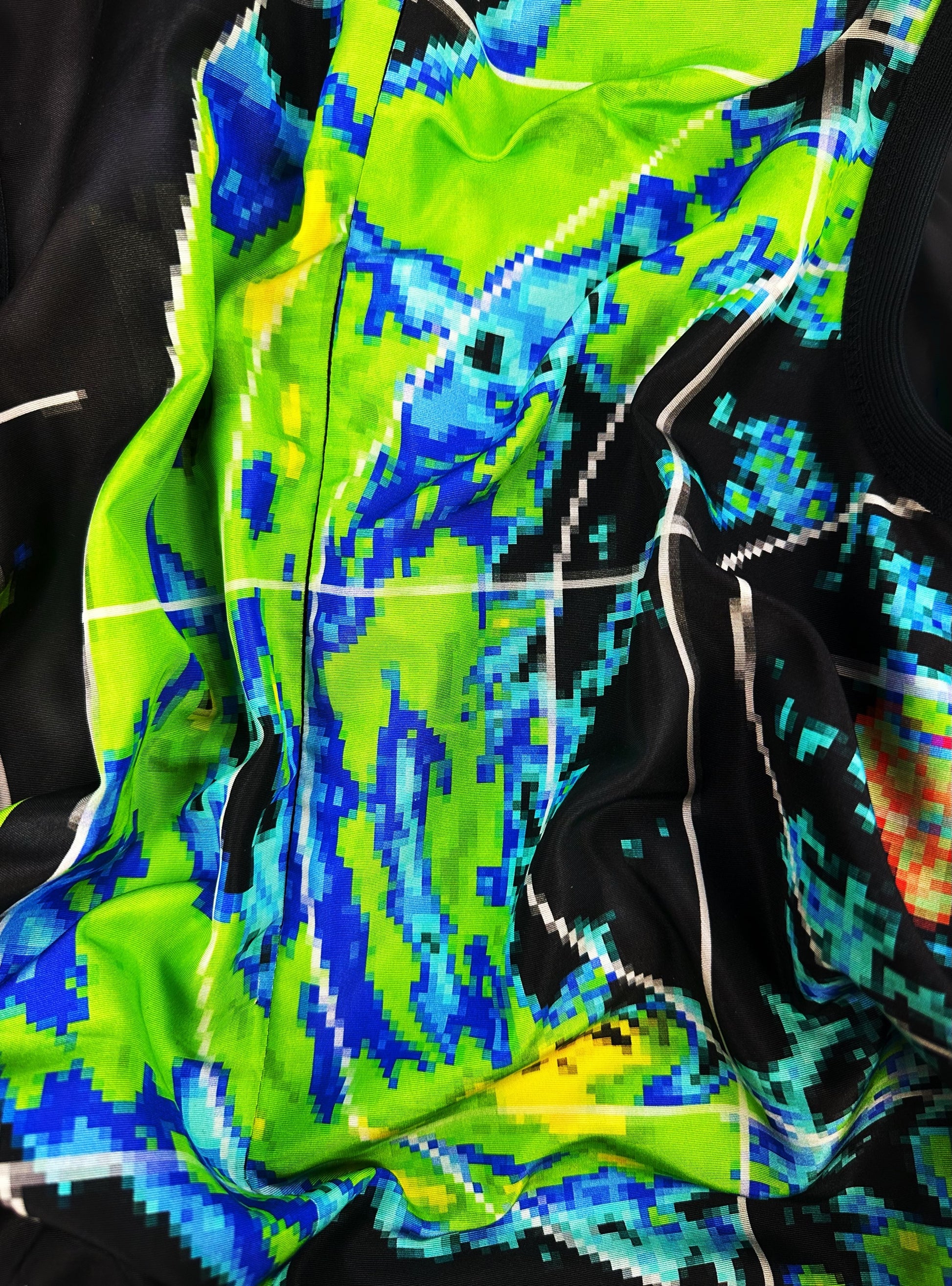 SS17 Prada ‘Radar’ Pixelated Ripstop Graphic Nylon Vest