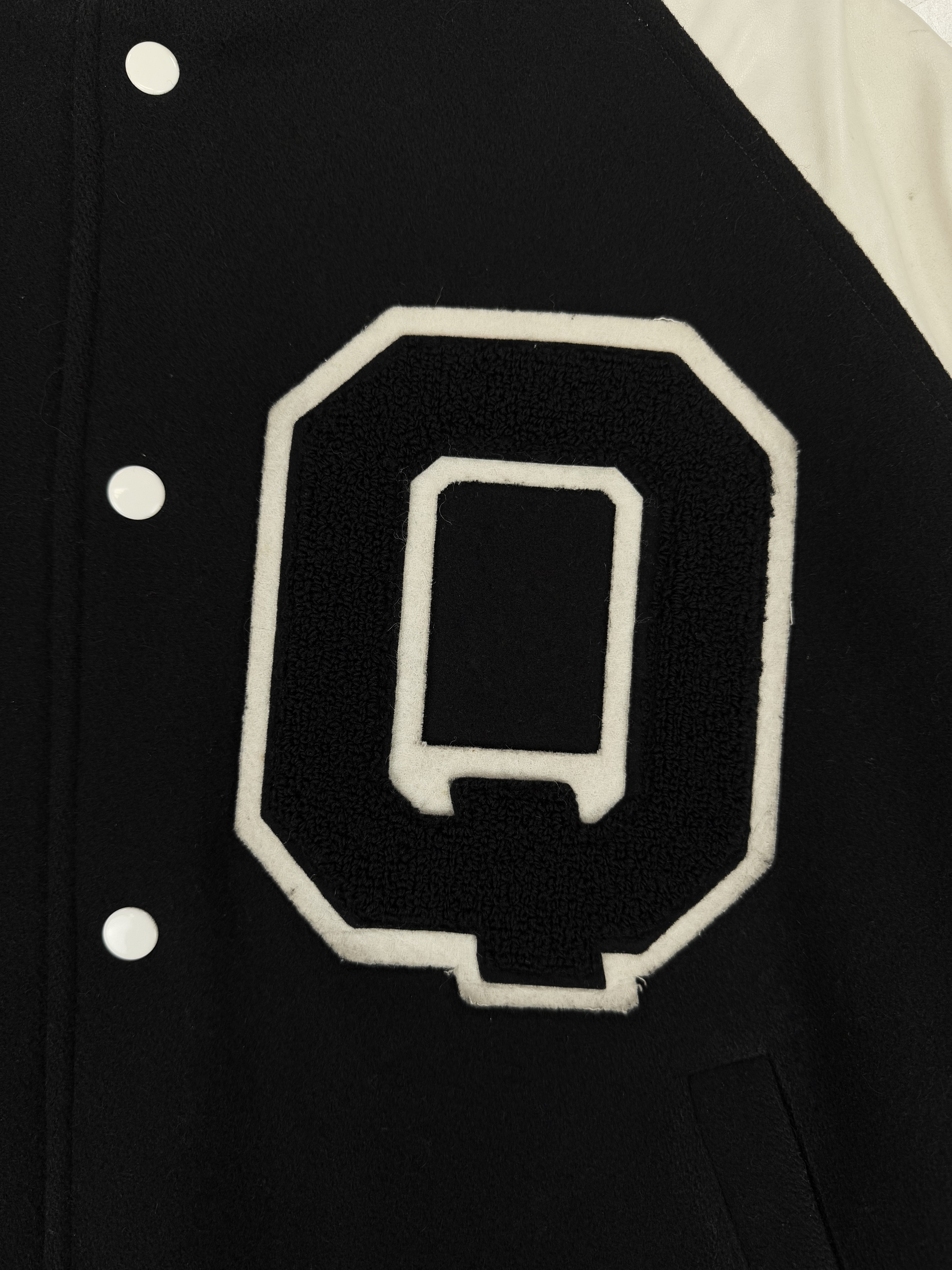 AW02 Raf Simons ‘Virginia Creeper’ Q Leather Varsity Jacket