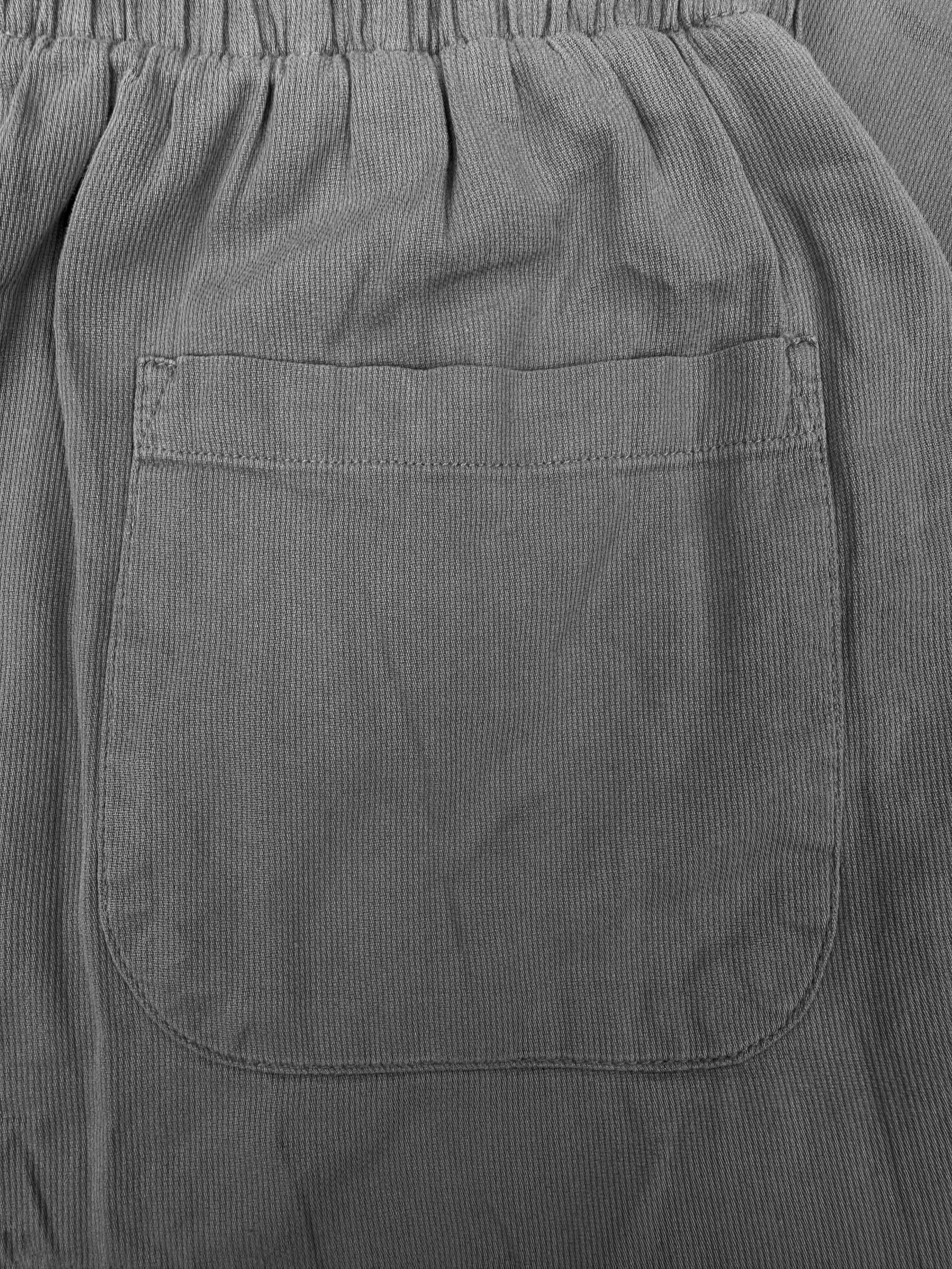90s Raf Simons Grey Elasticated Drawstring Essential Shorts
