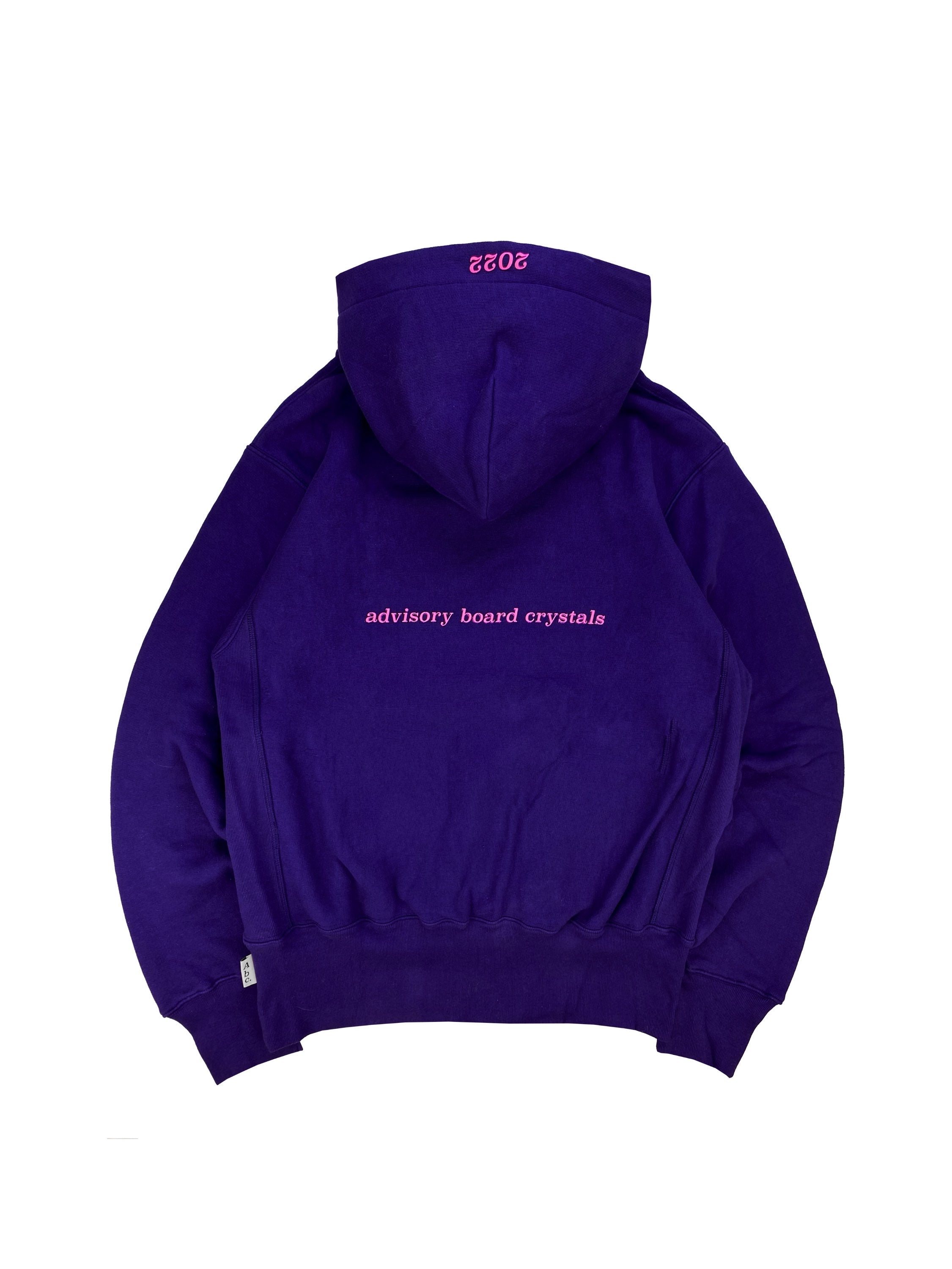 AW21 Advisory Board Crystals ‘Get Rich’ Purple Bubble Print Hoodie