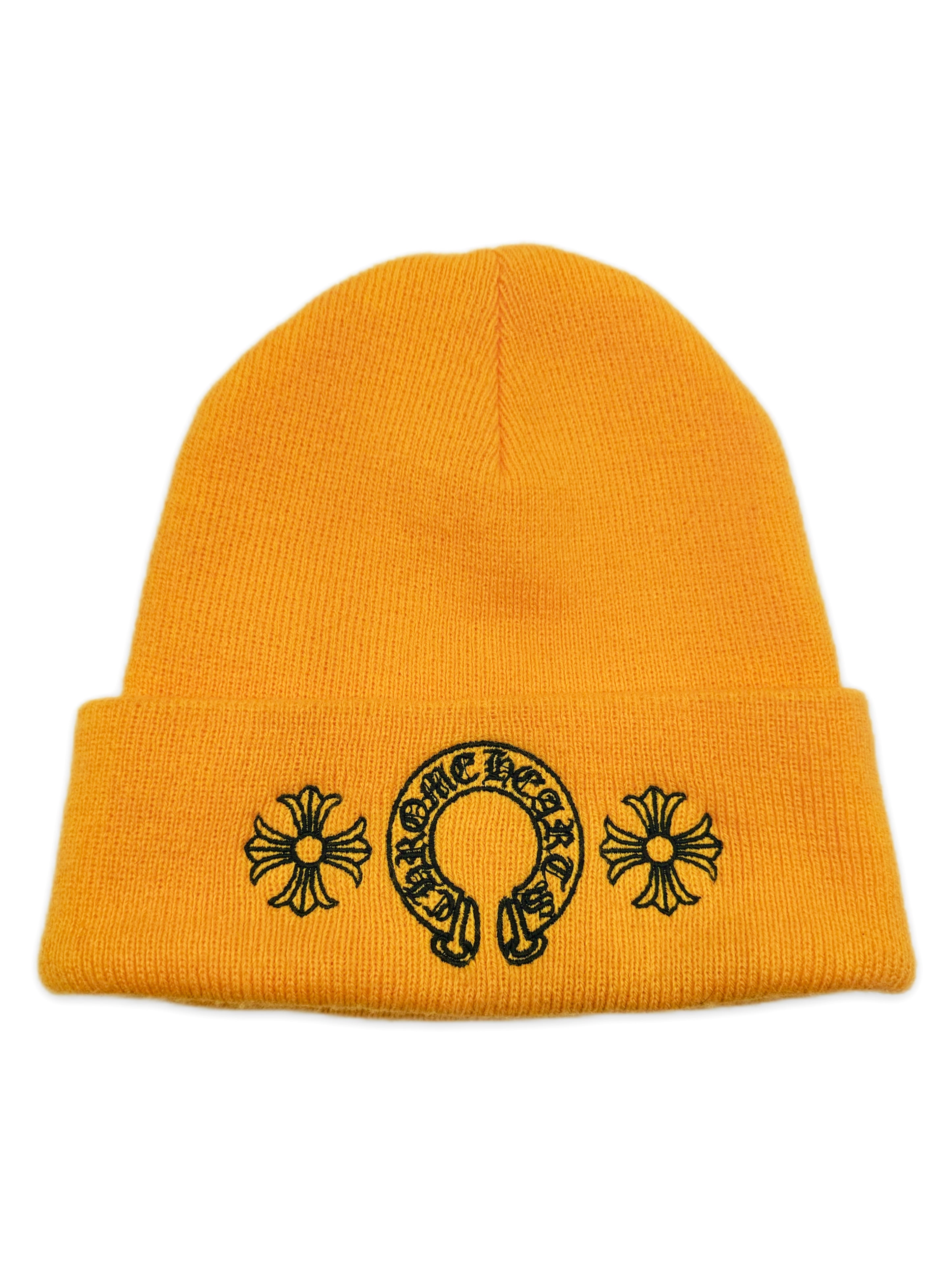 Chrome Hearts South Korea Exclusive Yellow Embroidered Beanie