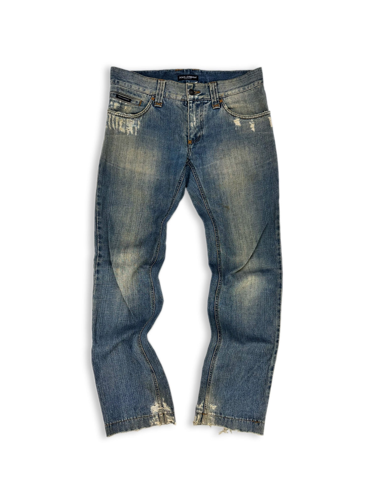 00S DOLCE & GABBANA DIRT WASH DISTRESSED DG DENIM | ArchiveThreads