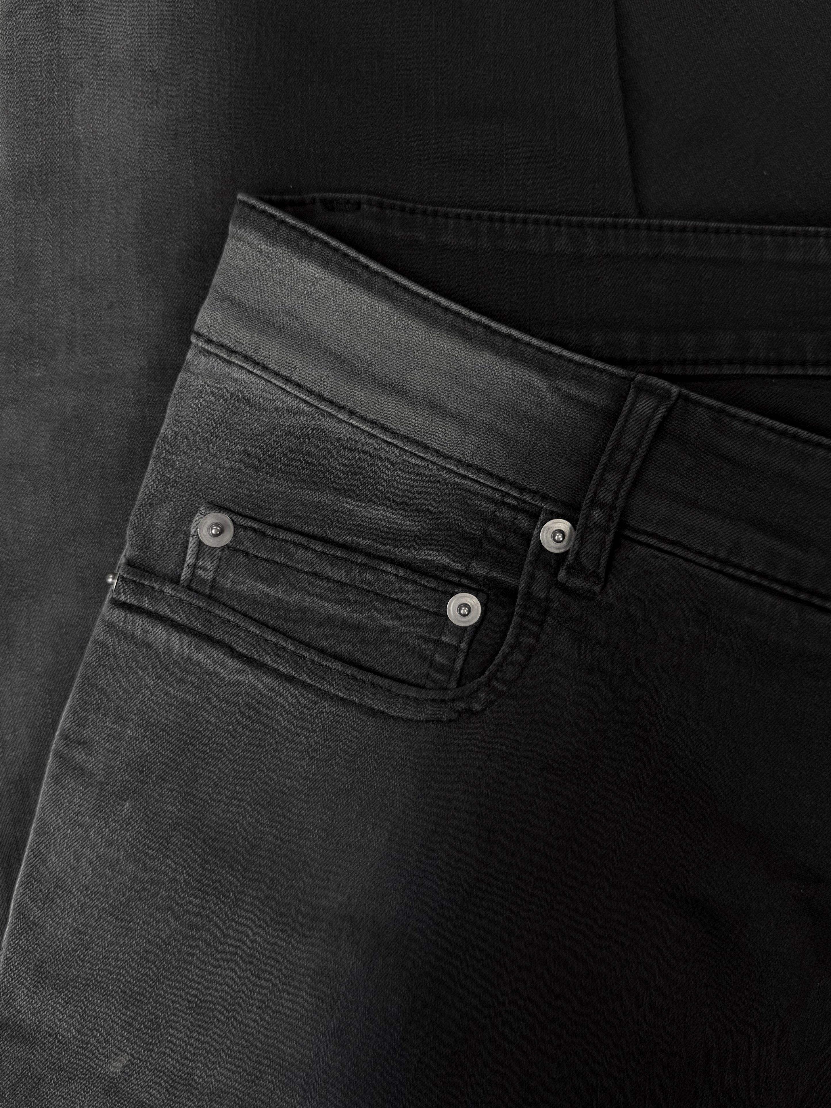 AW19 Rick Owens ‘Tyrone’ Cut DRKSHDW Black Gradient Denim