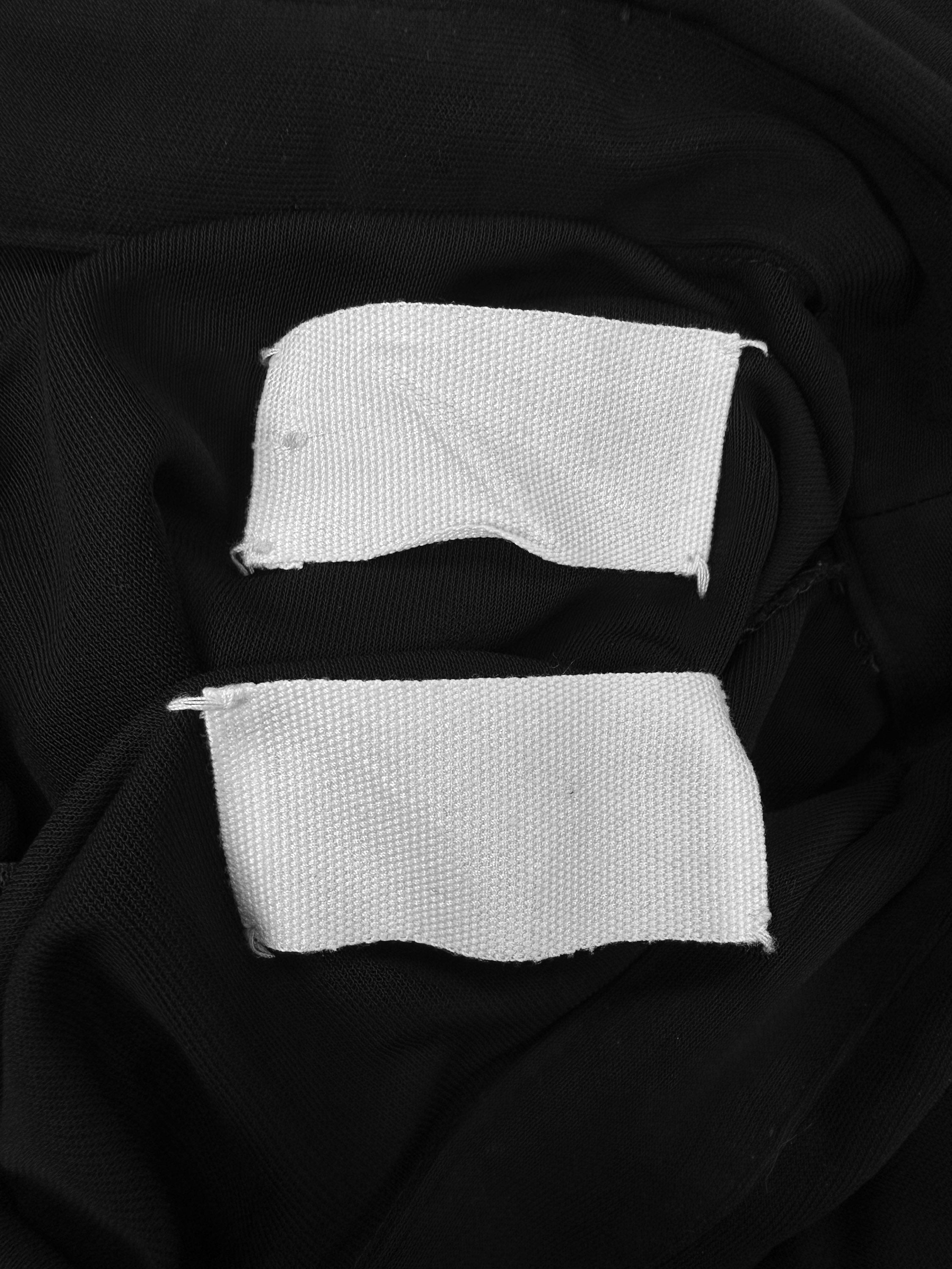 SS00 Maison Margiela ‘Sideways’ Double Tag Black Collared Long Sleeve