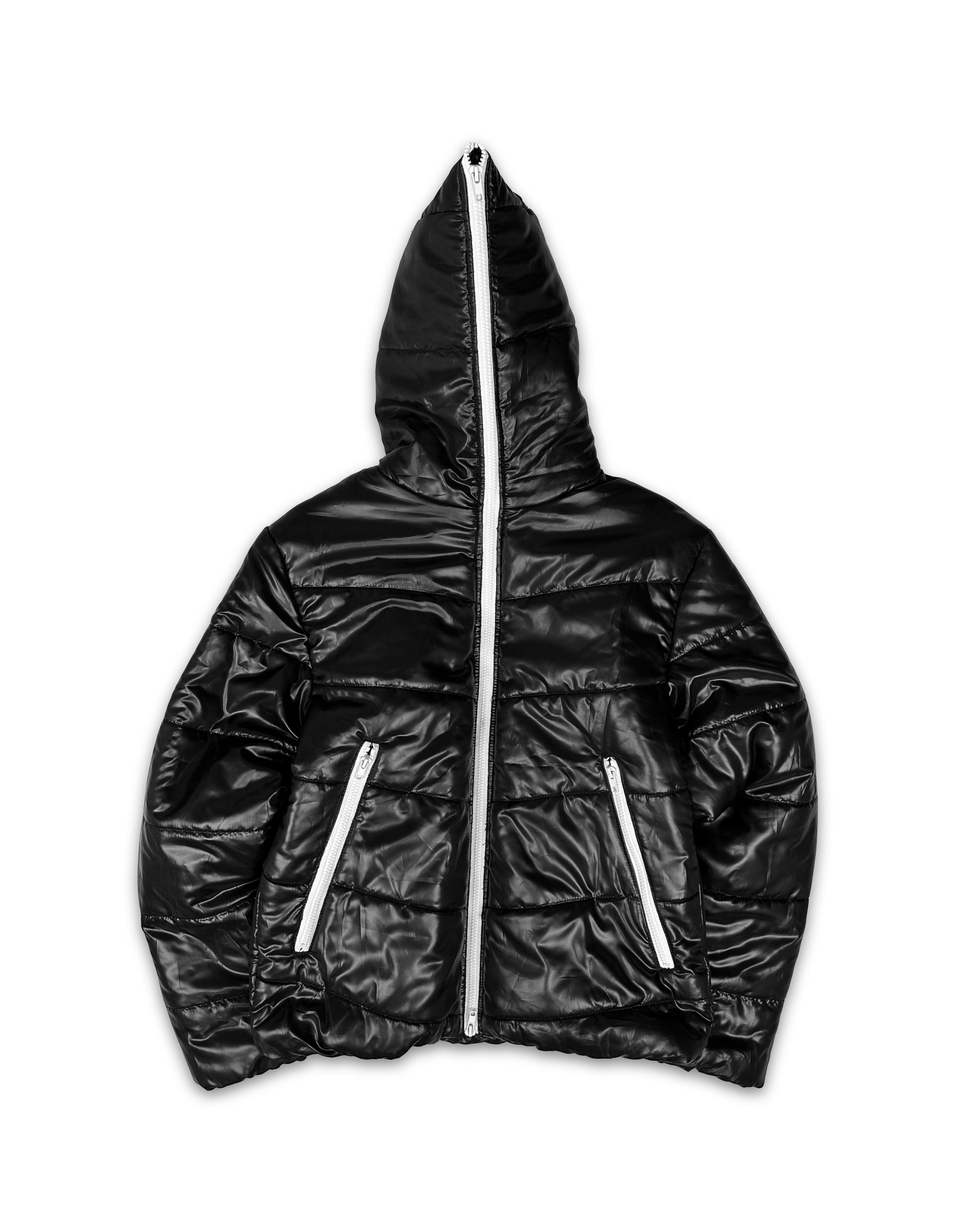 00s Tete Homme ‘Gimp’ Full-zip Black Puffer Jacket