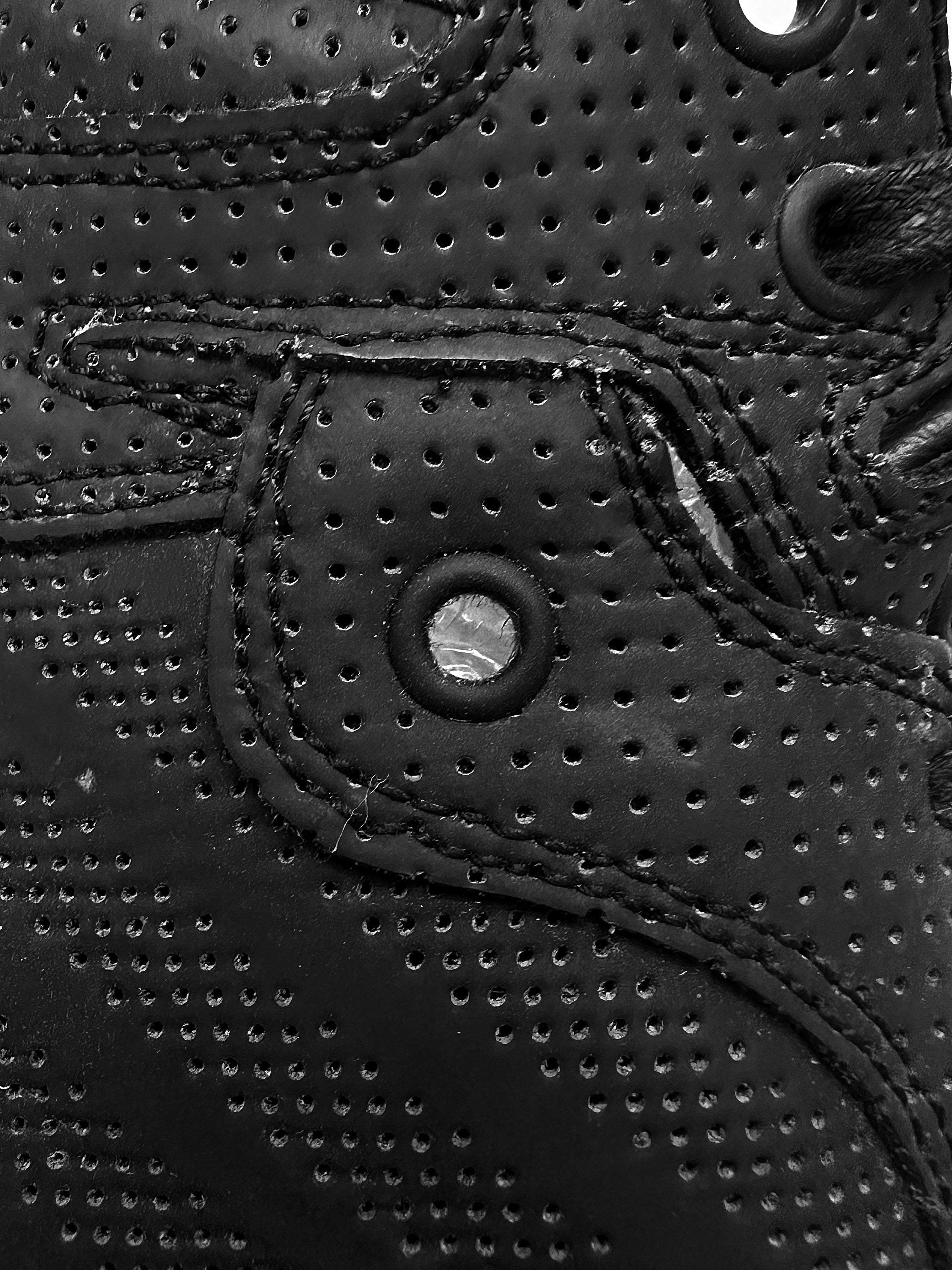 Balenciaga Perforated Leather Black High-top Sneakers