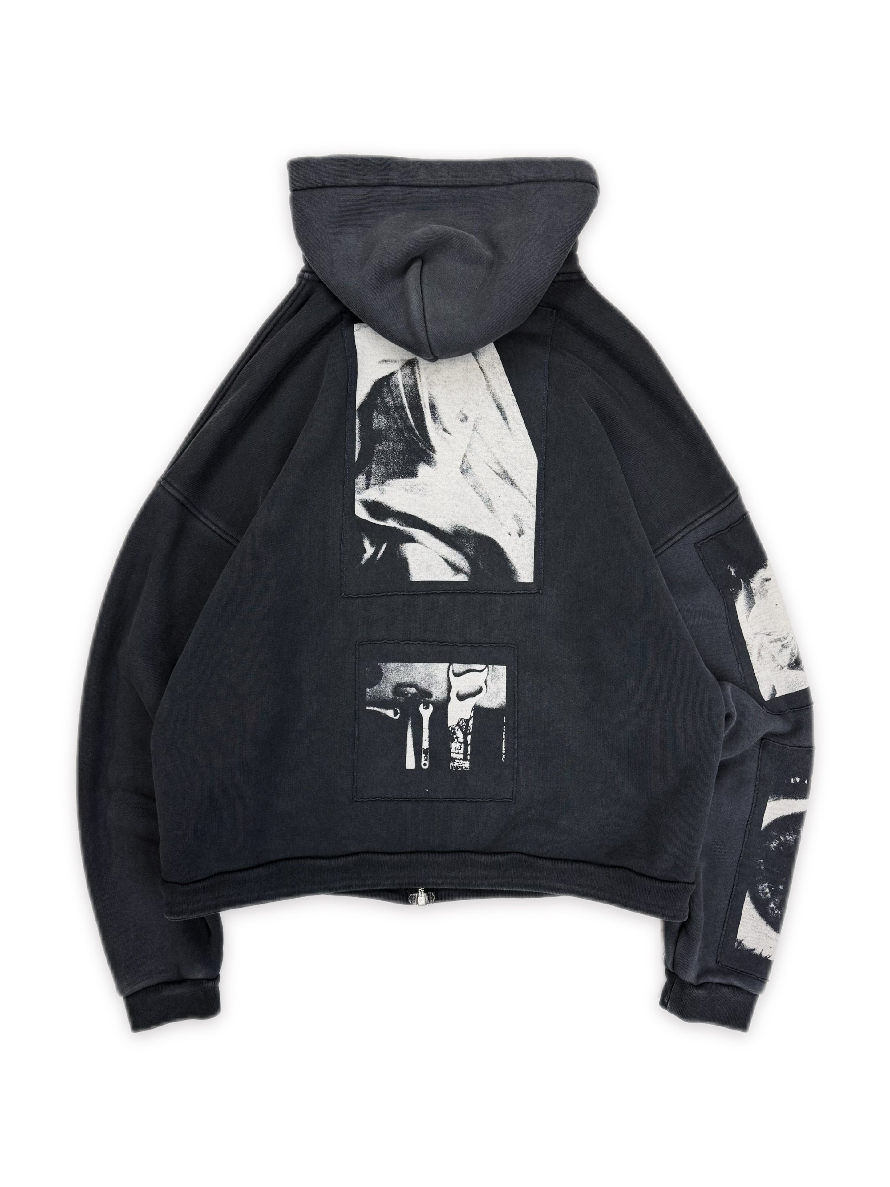 Enfants Riches Deprimes ‘Madonna’ Assemblage Patchwork Zip-up Hoodie