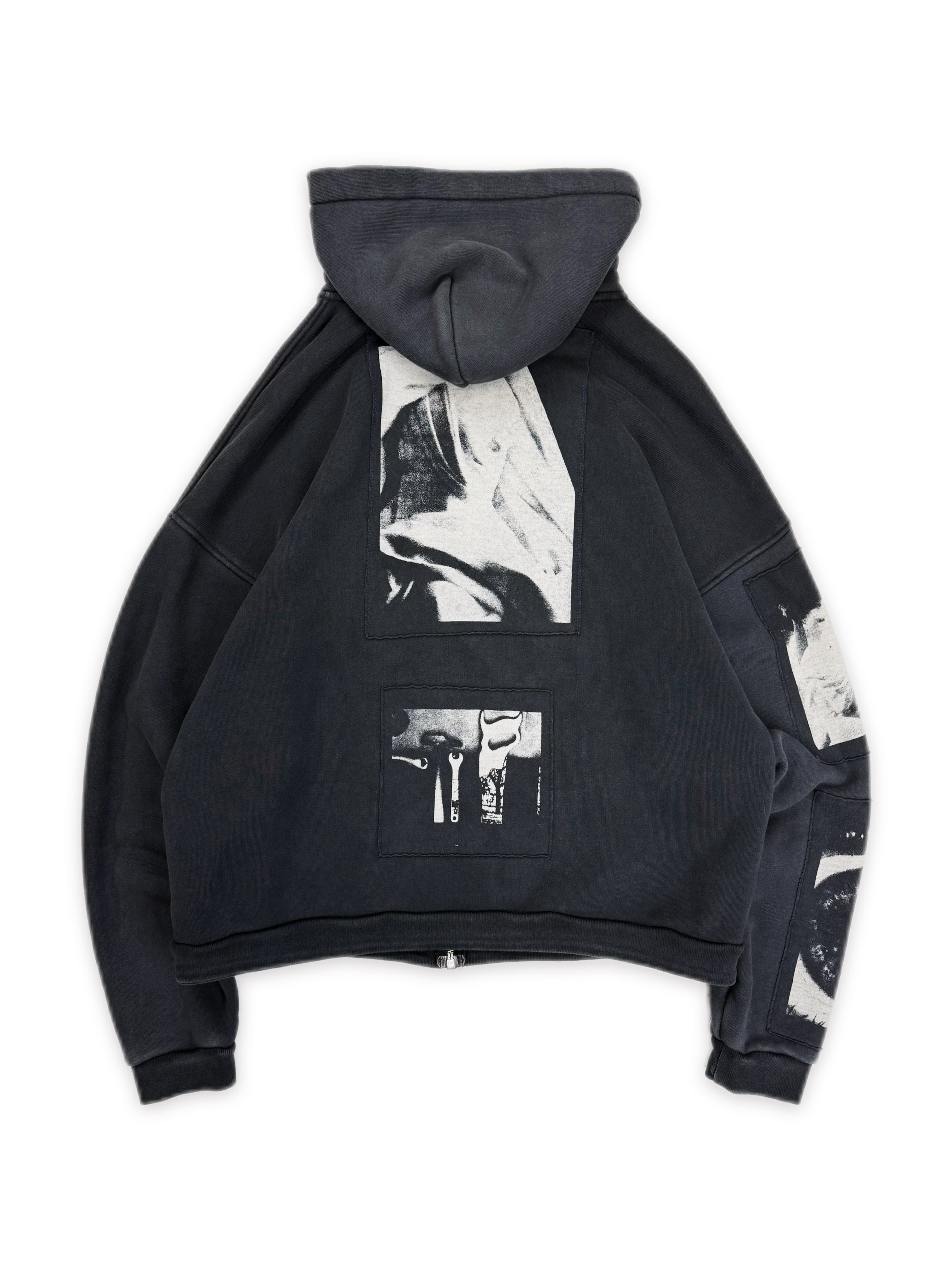 Enfants Riches Deprimes ‘Madonna’ Assemblage Patchwork Zip-up Hoodie