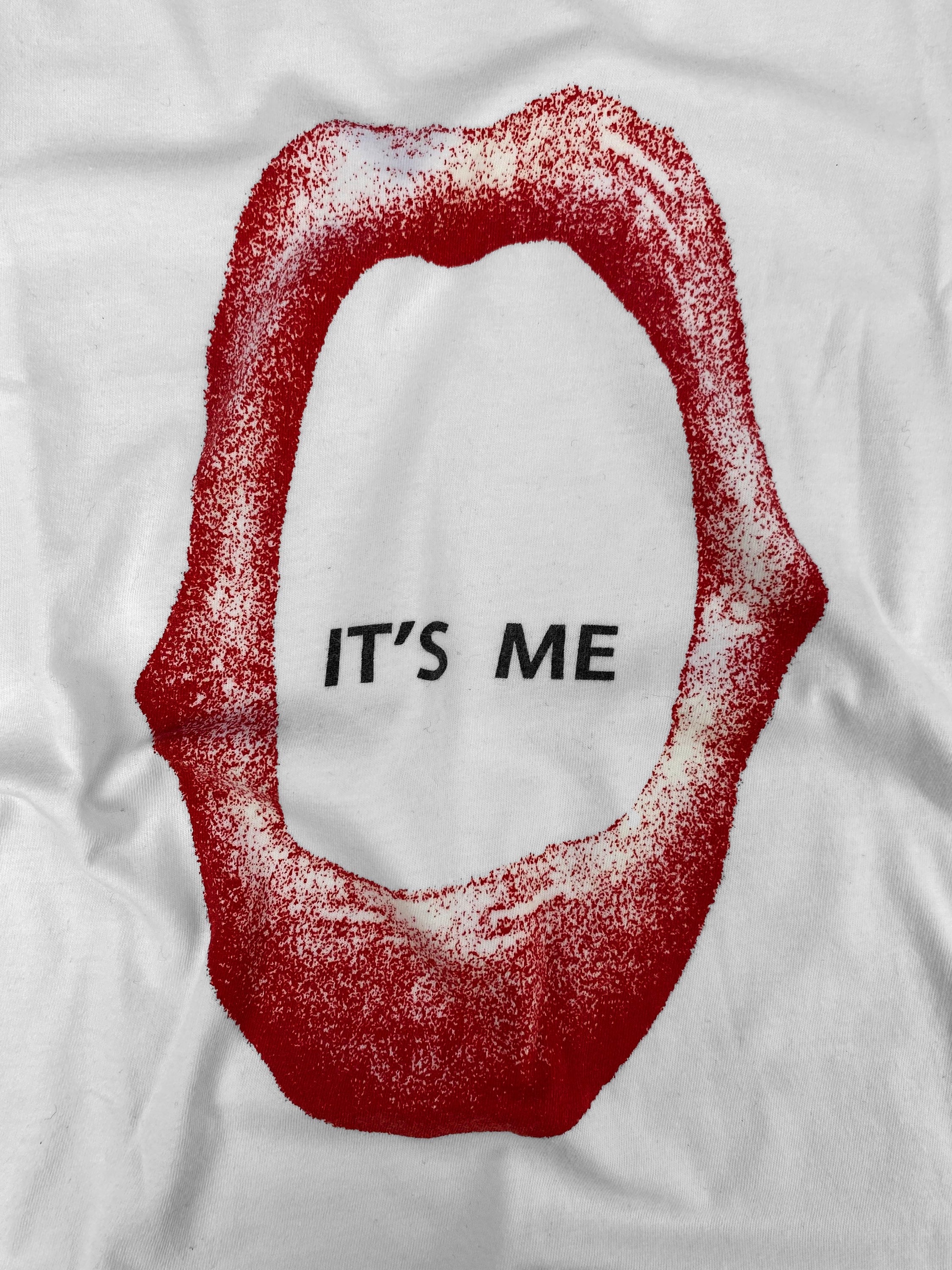 Yohji Yamamoto ‘It’s Me’ Red Lips White Graphic T-Shirt
