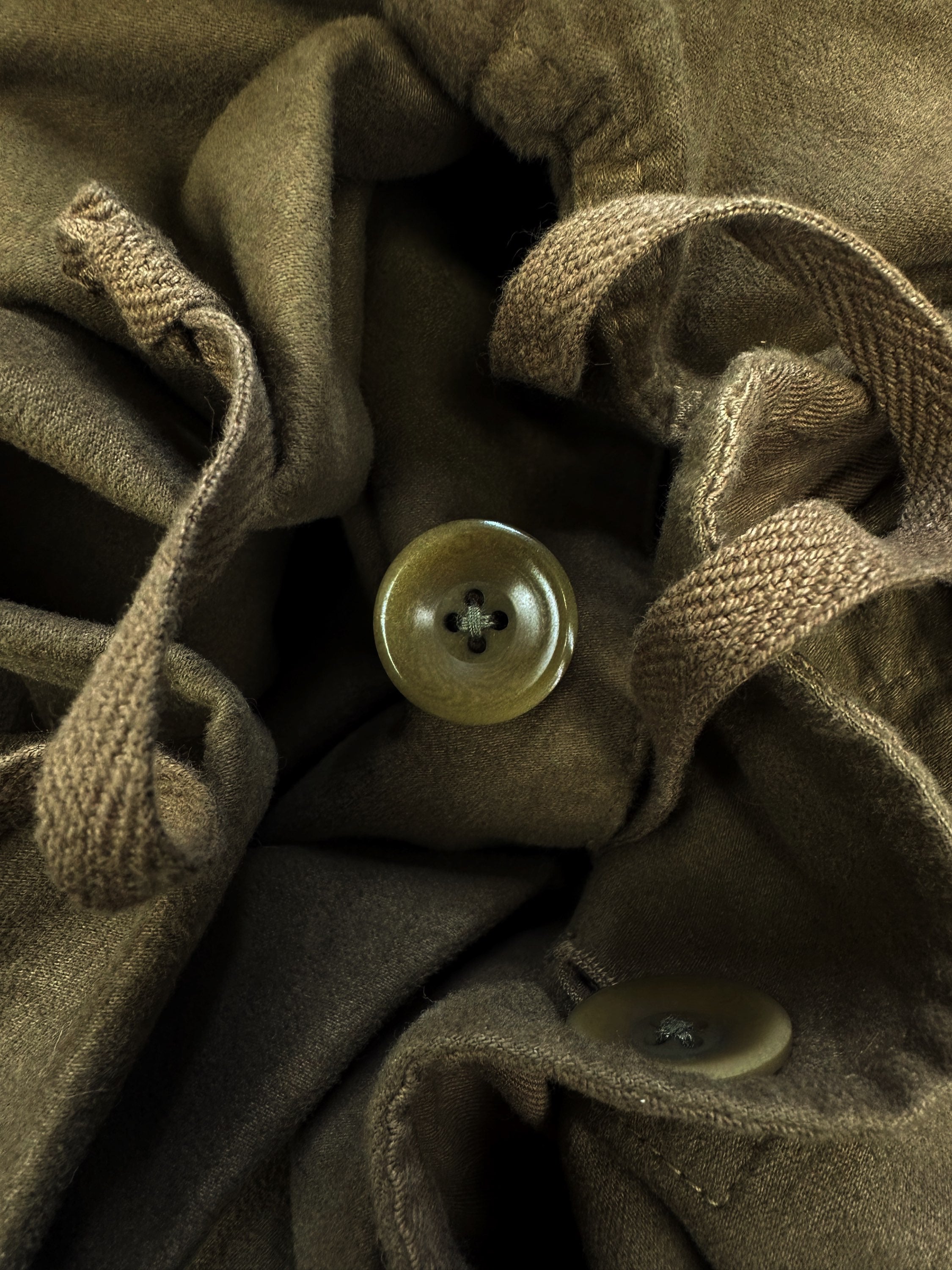 Kapital ‘Katsuragi’ Olive Green Multi Cargo Pocket Ring Jacket