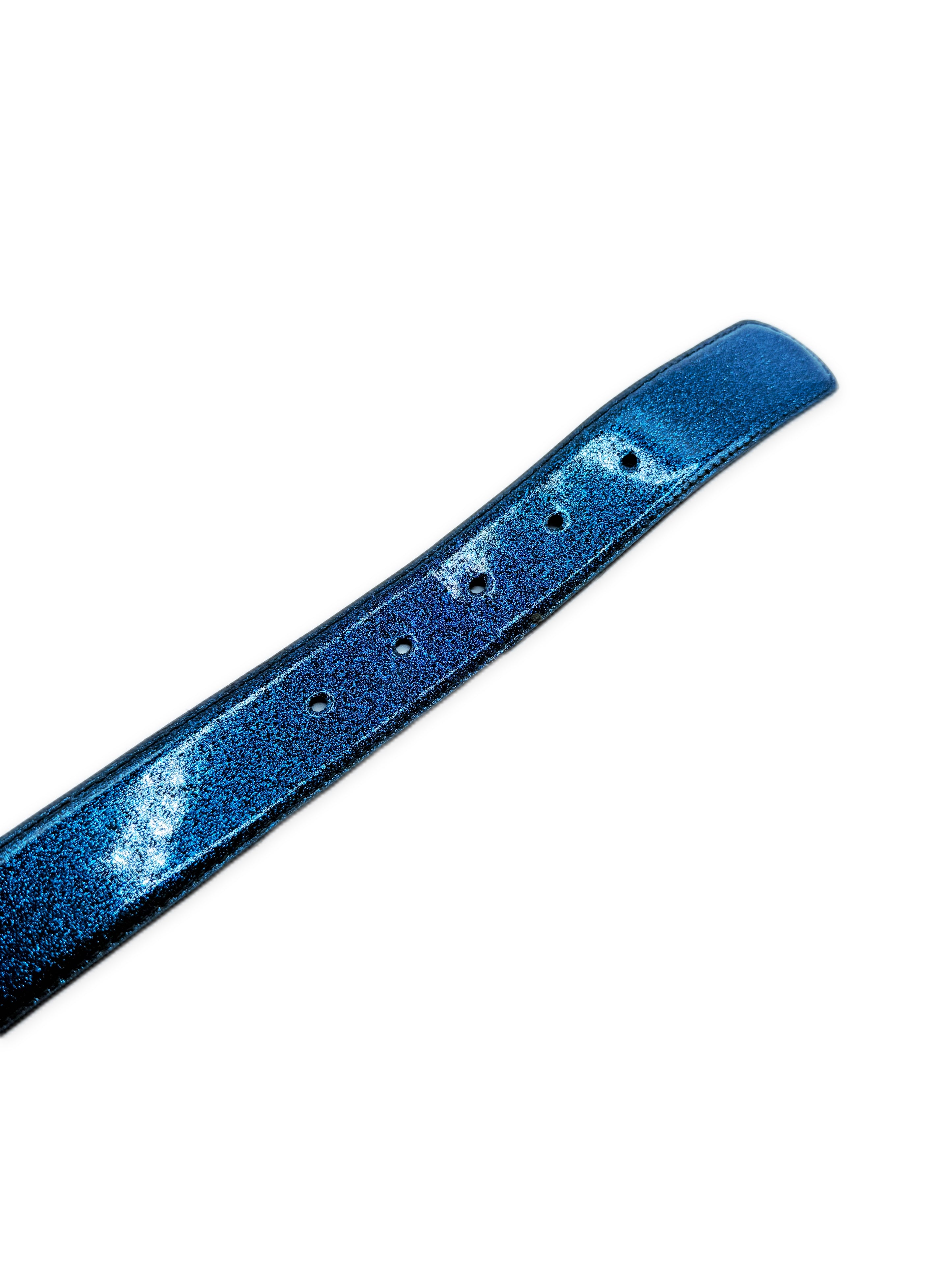 Chrome Hearts Galaxy Gunslinger St Barths Exclusive Blue Leather Belt