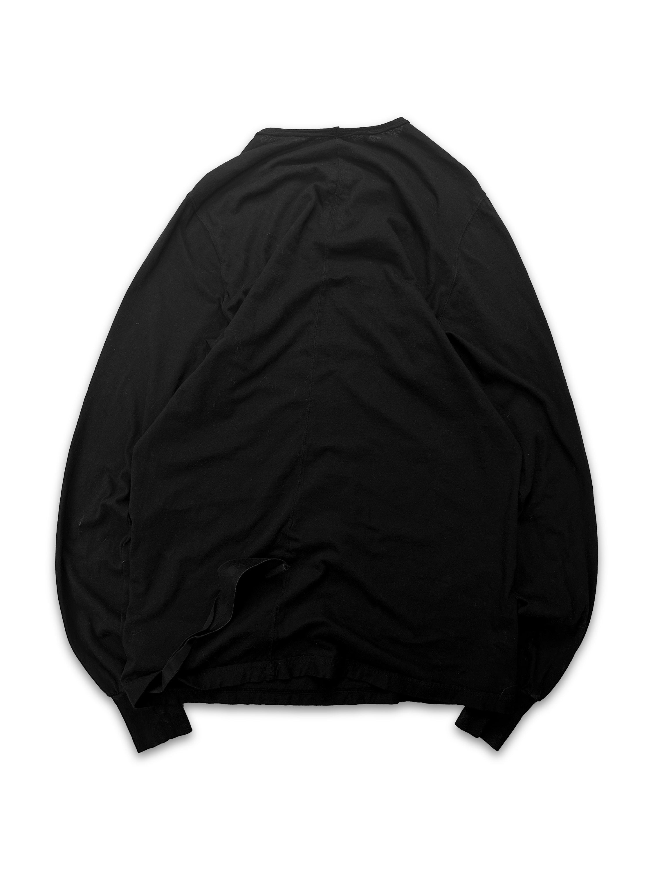 Rick Owens DRKSHDW Black Light Weight Long Sleeve Shirt