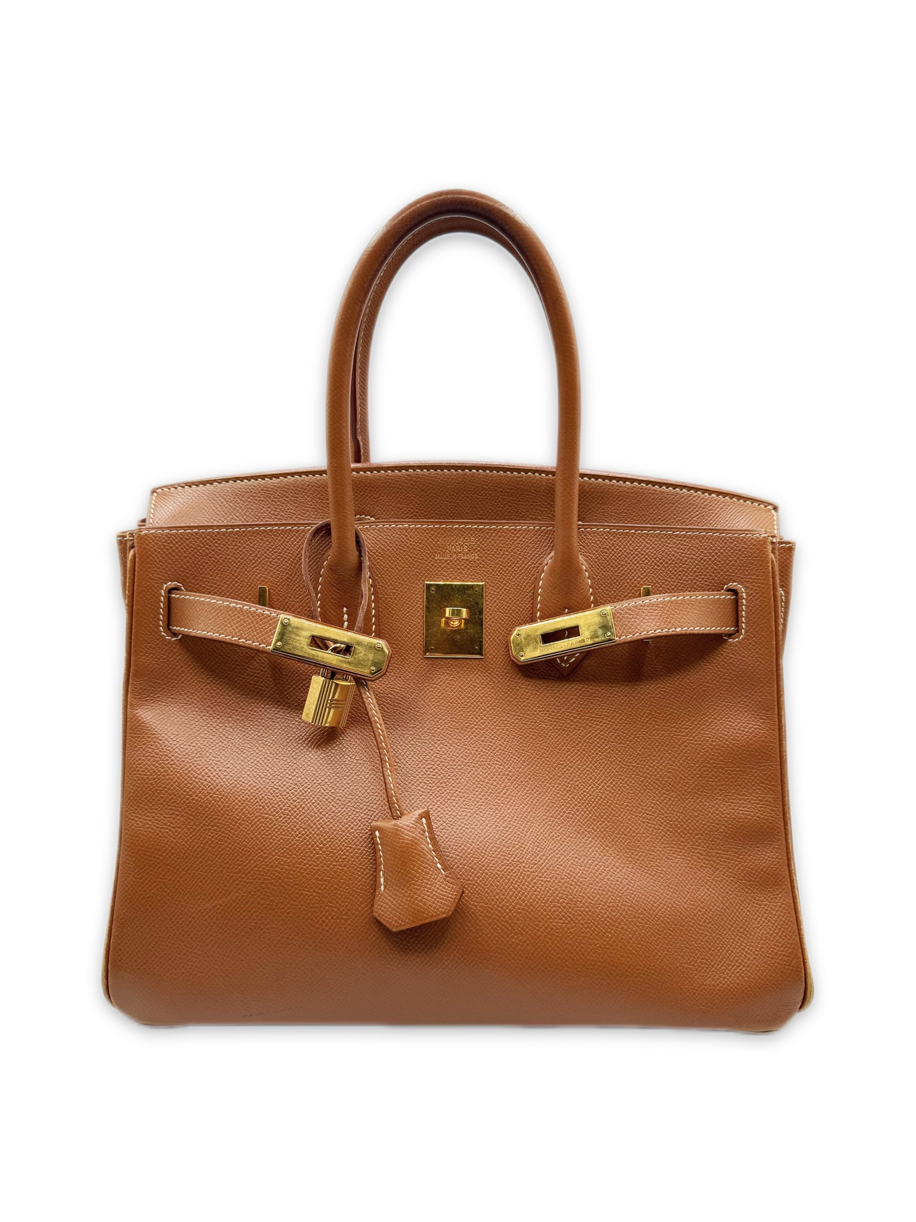 1999 Hermès Birkin 30 Togo Leather Gold Hardware Hand Bag