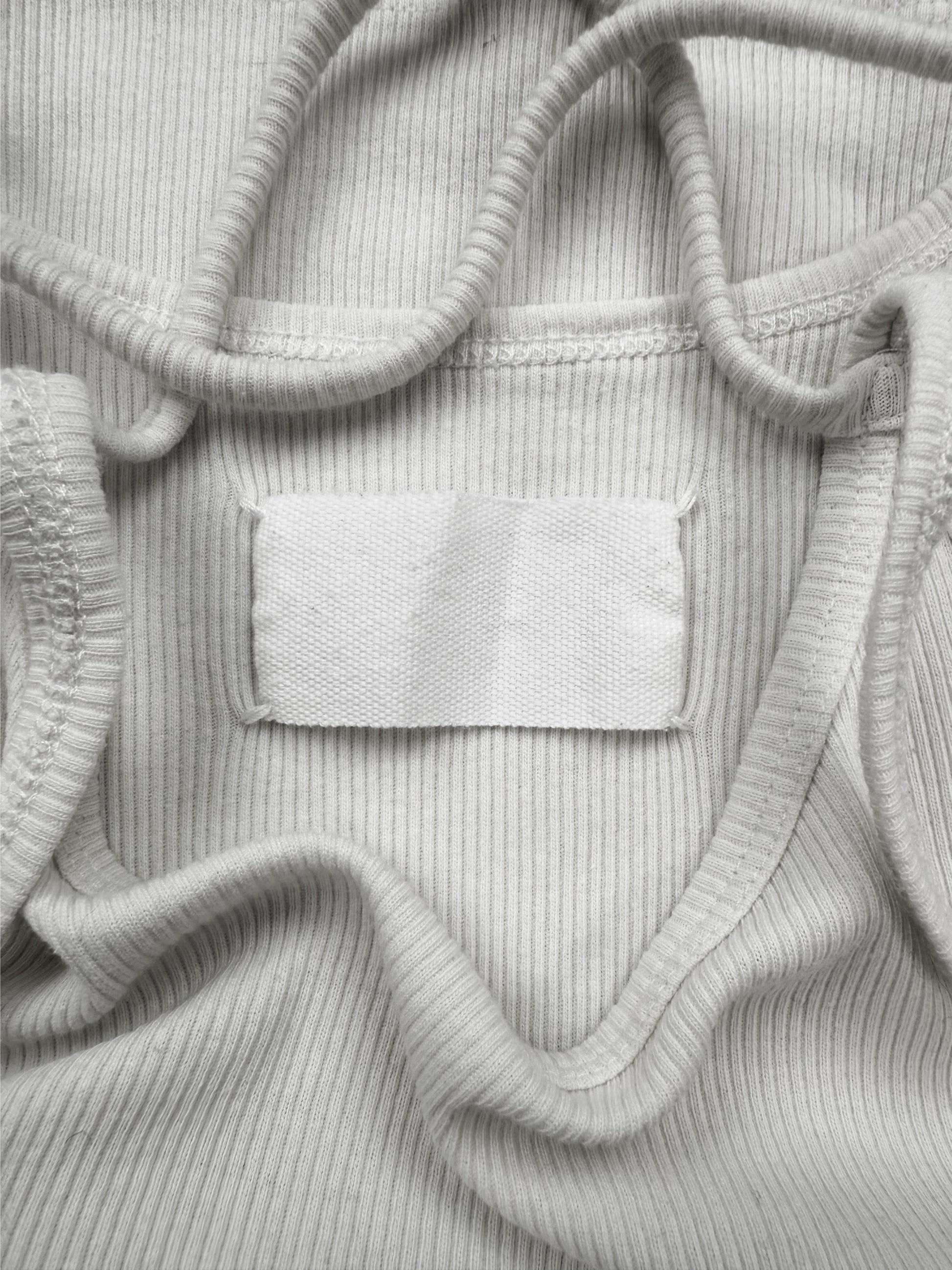 AW02 Maison Margiela Quad-String White Ribbed Tank Top