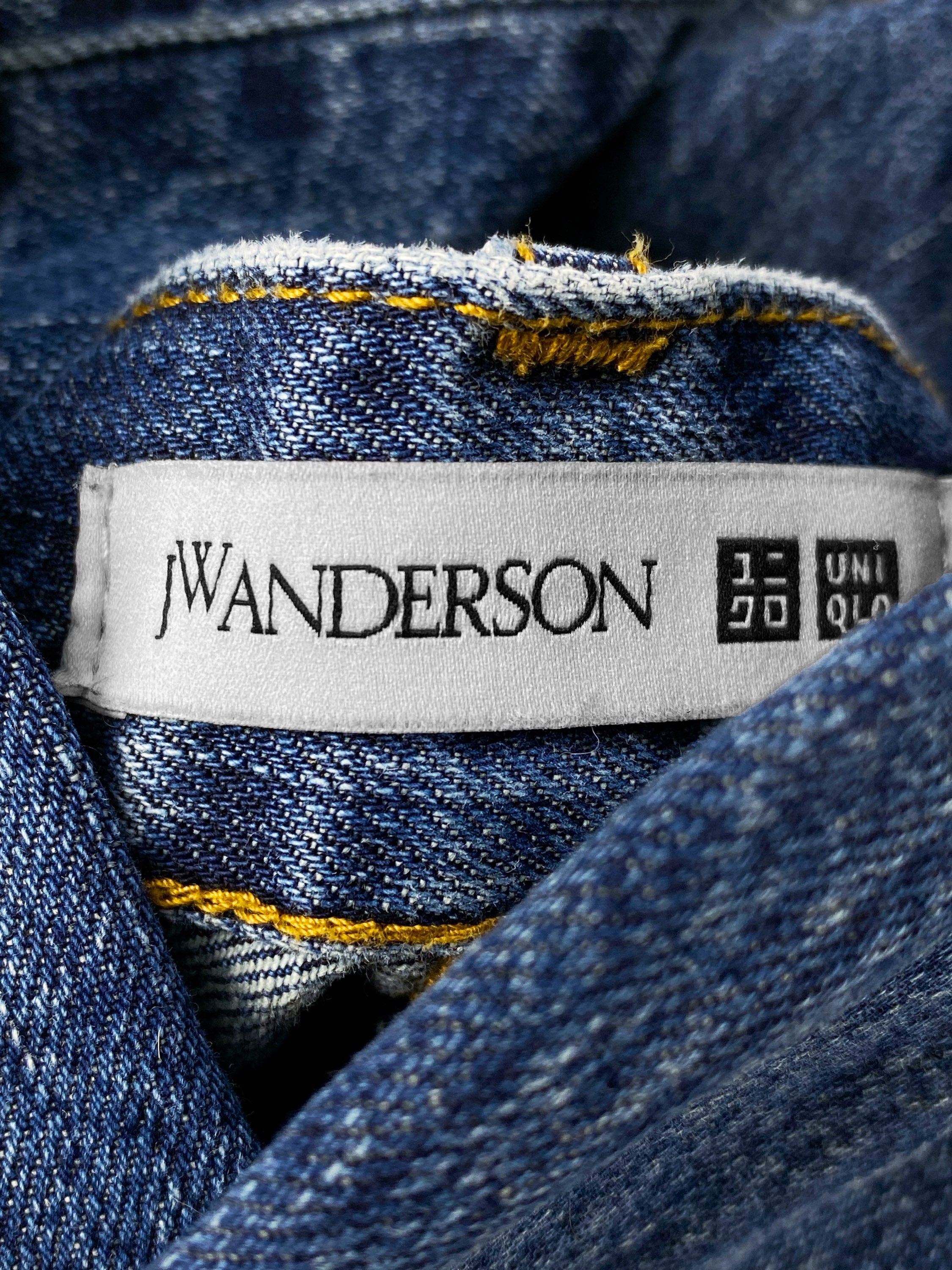 J.W. Anderson x Uniqlo Embroidered Dark Wash Indigo Denim