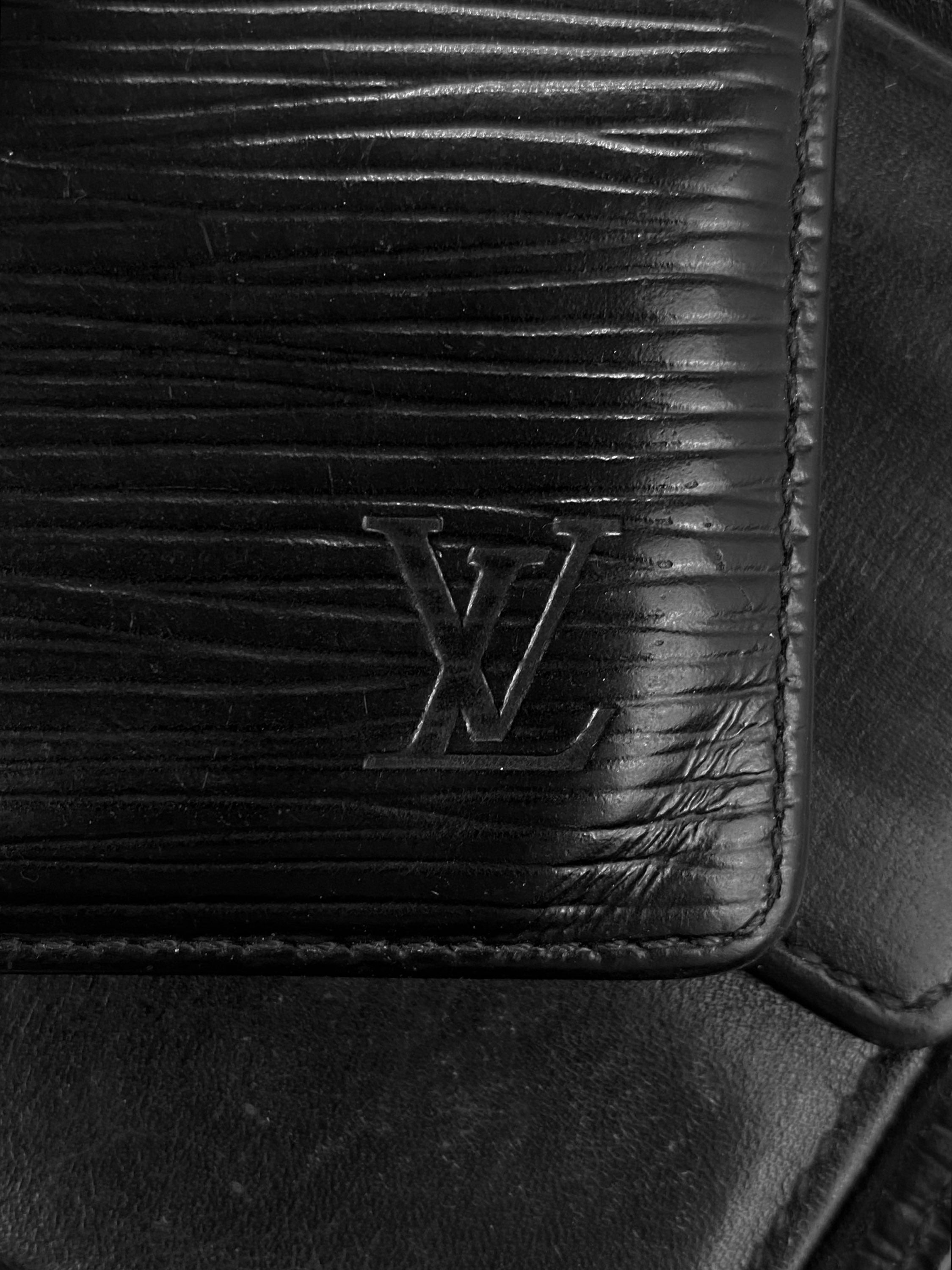 Louis Vuitton Black Epi Embossed Bifold Wallet