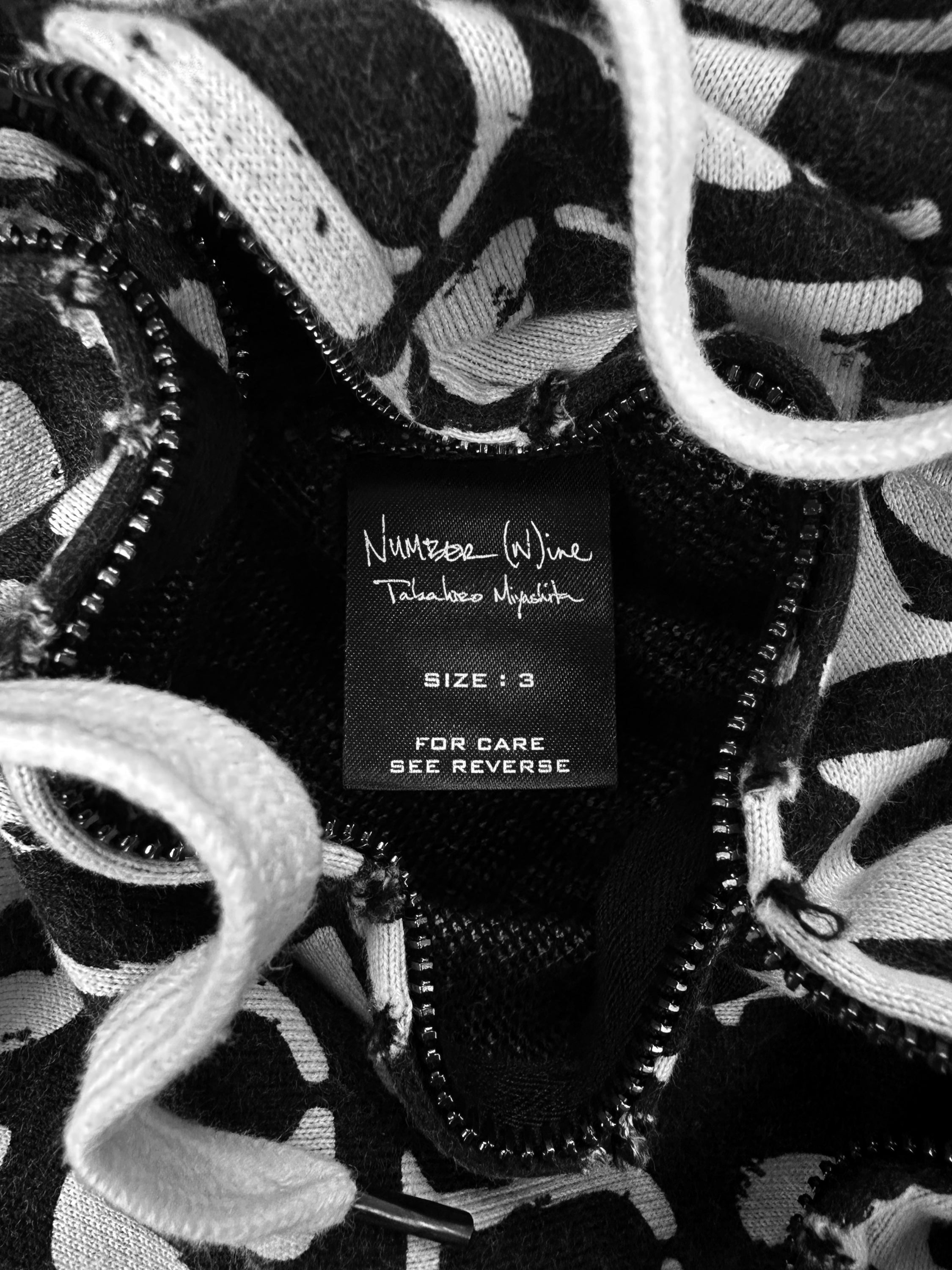 SS06 Number (N)ine ‘Fuck You!’ Zip-up Slogan Hoodie