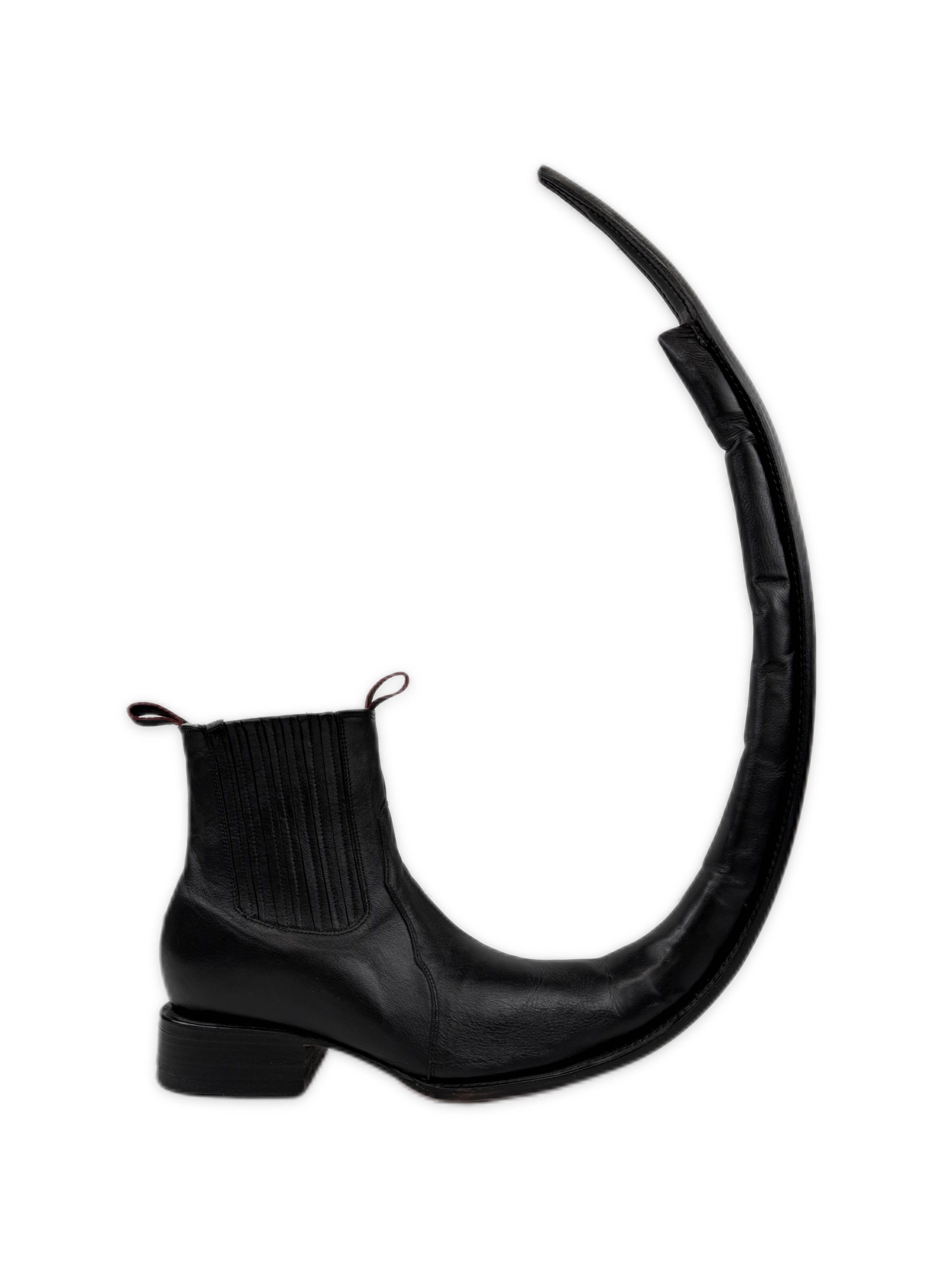 SS15 Comme des Garçons ‘Jugo’ Leather Pointed Boots