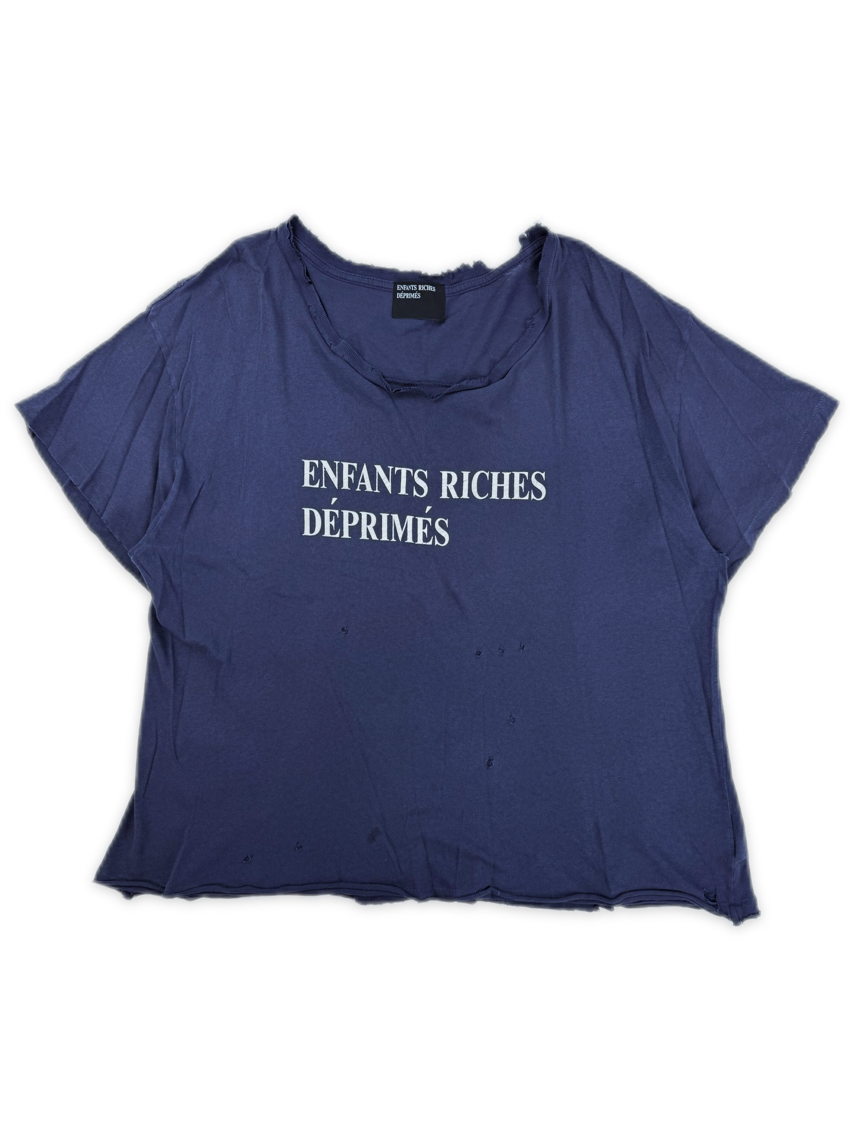 Enfants Riches Deprimes Spell Out Logo Purple / Blue T-Shirt