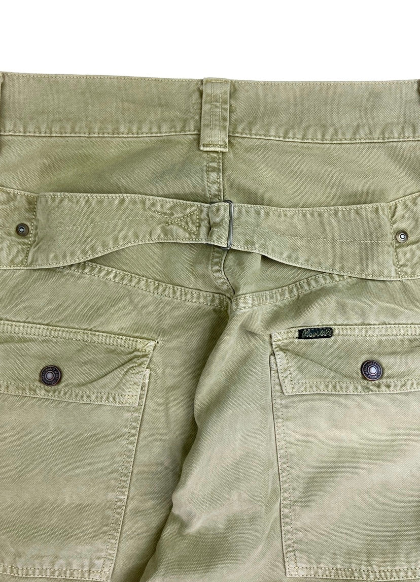 Kapital Double Pocket Back Buckle Cargo Drop Crotch Pants