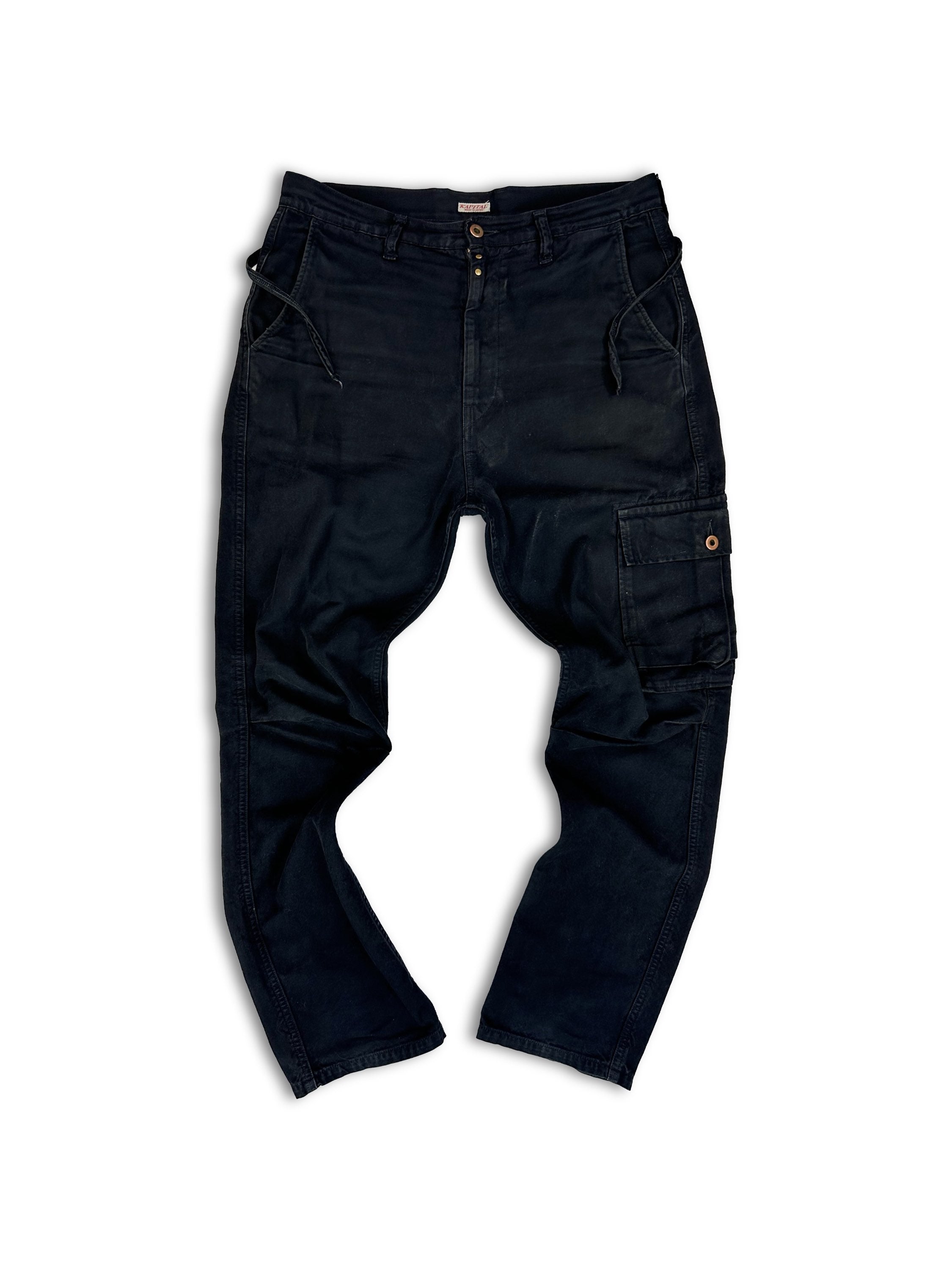 Kapital Dark Blue Multi Pocket Cargo Pants