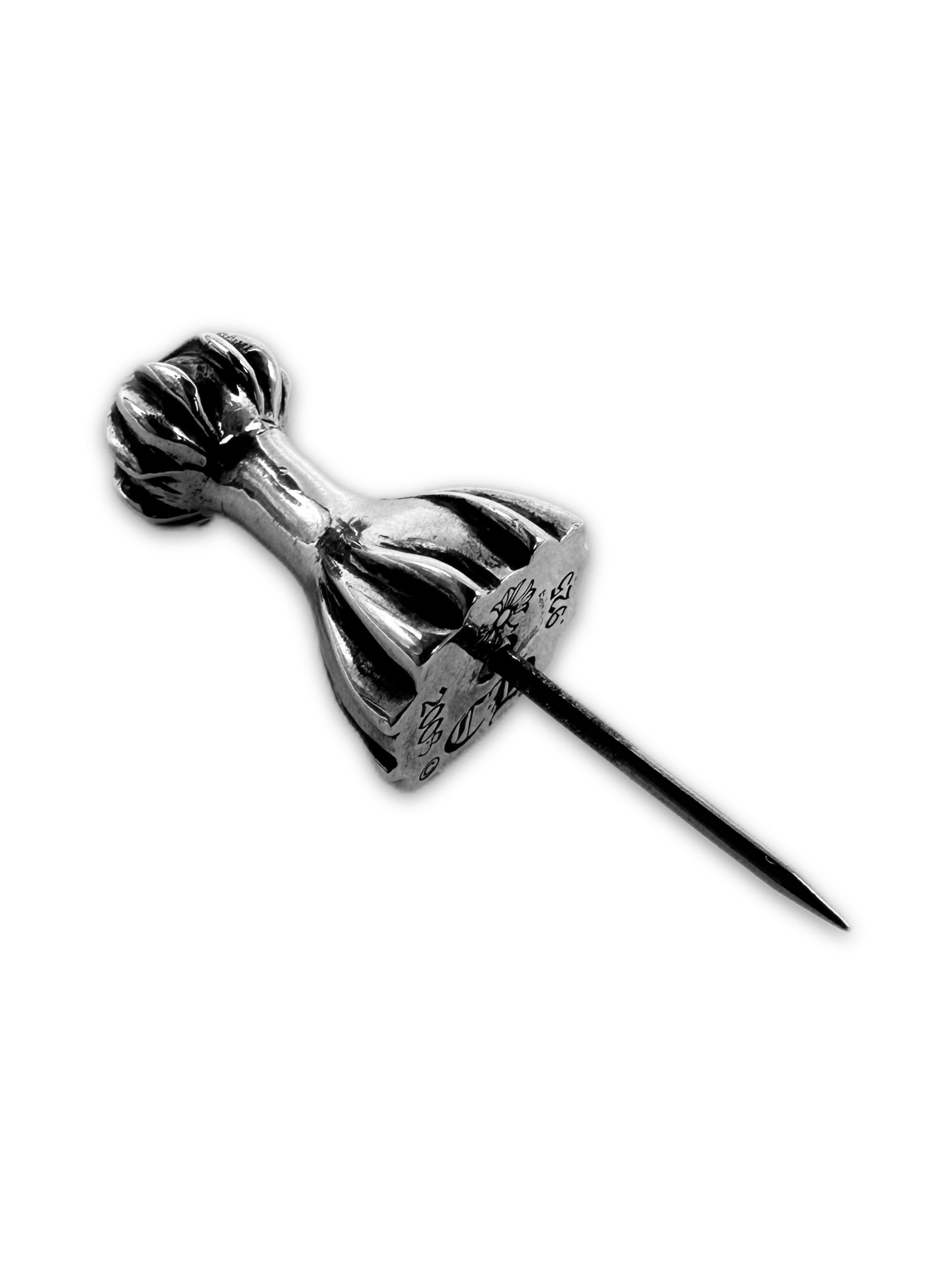 2003 Chrome Hearts .925 Silver Etched Push Pin
