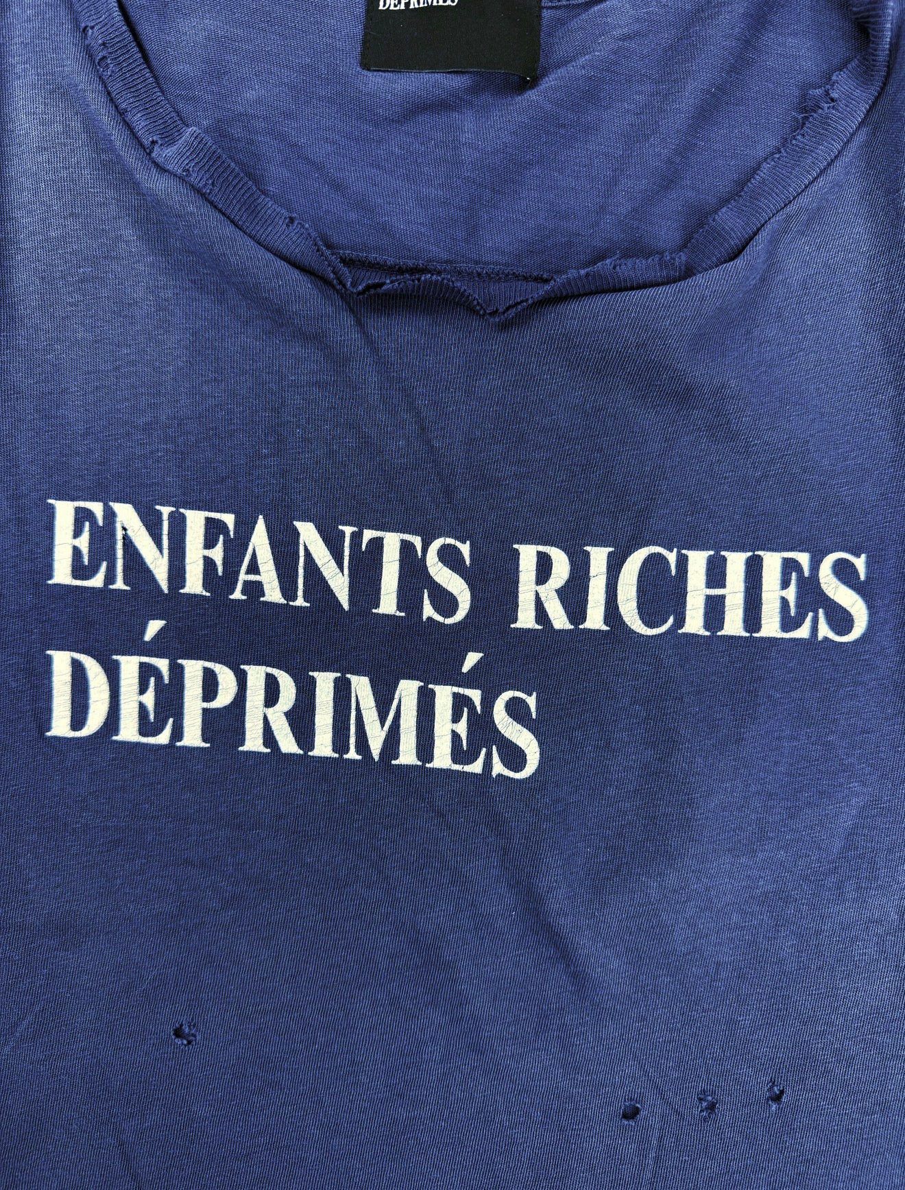 Enfants Riches Deprimes Spell Out Logo Purple / Blue T-Shirt