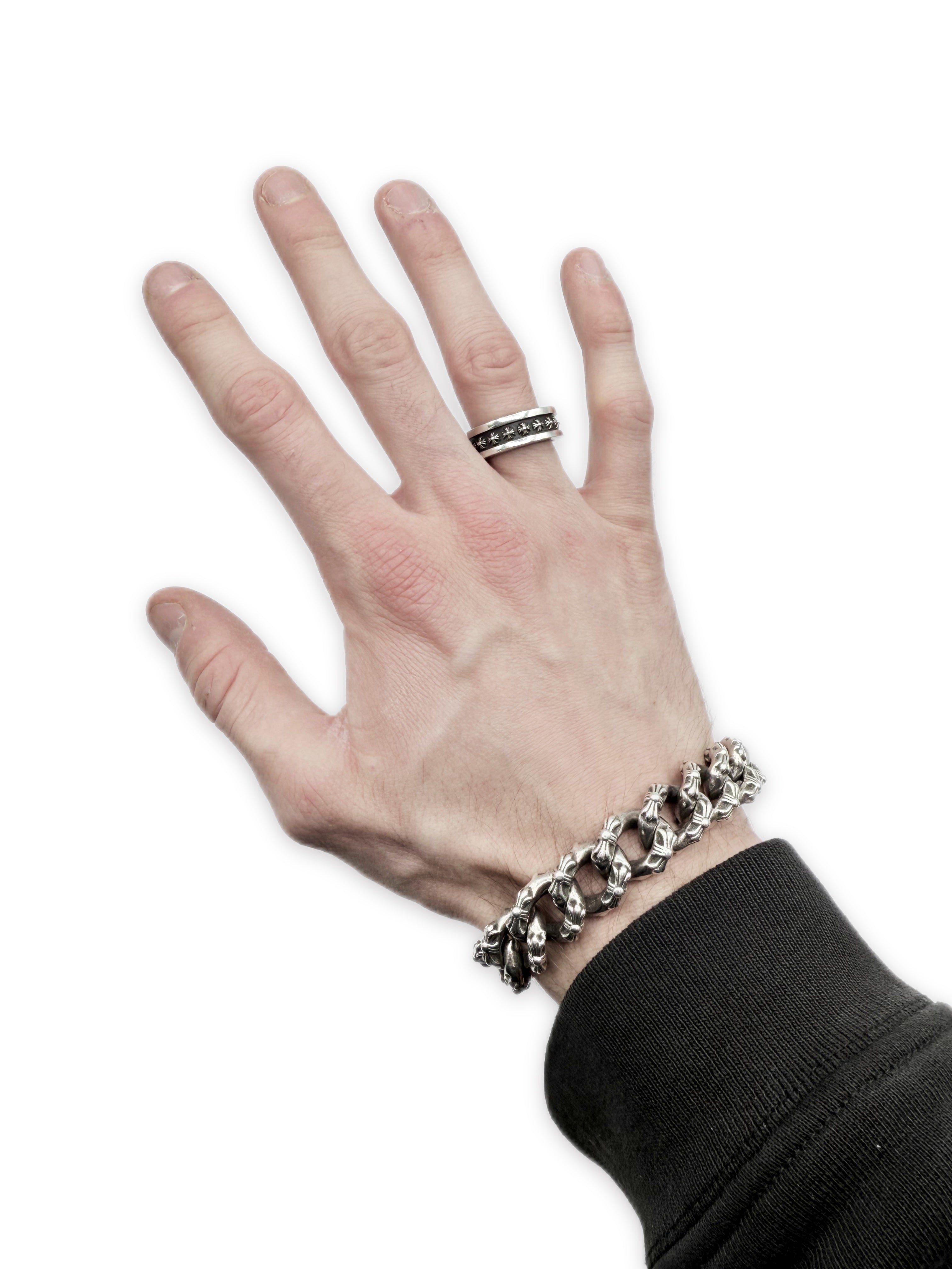 Chrome Hearts Mini Plus Monogram .925 Silver Ring