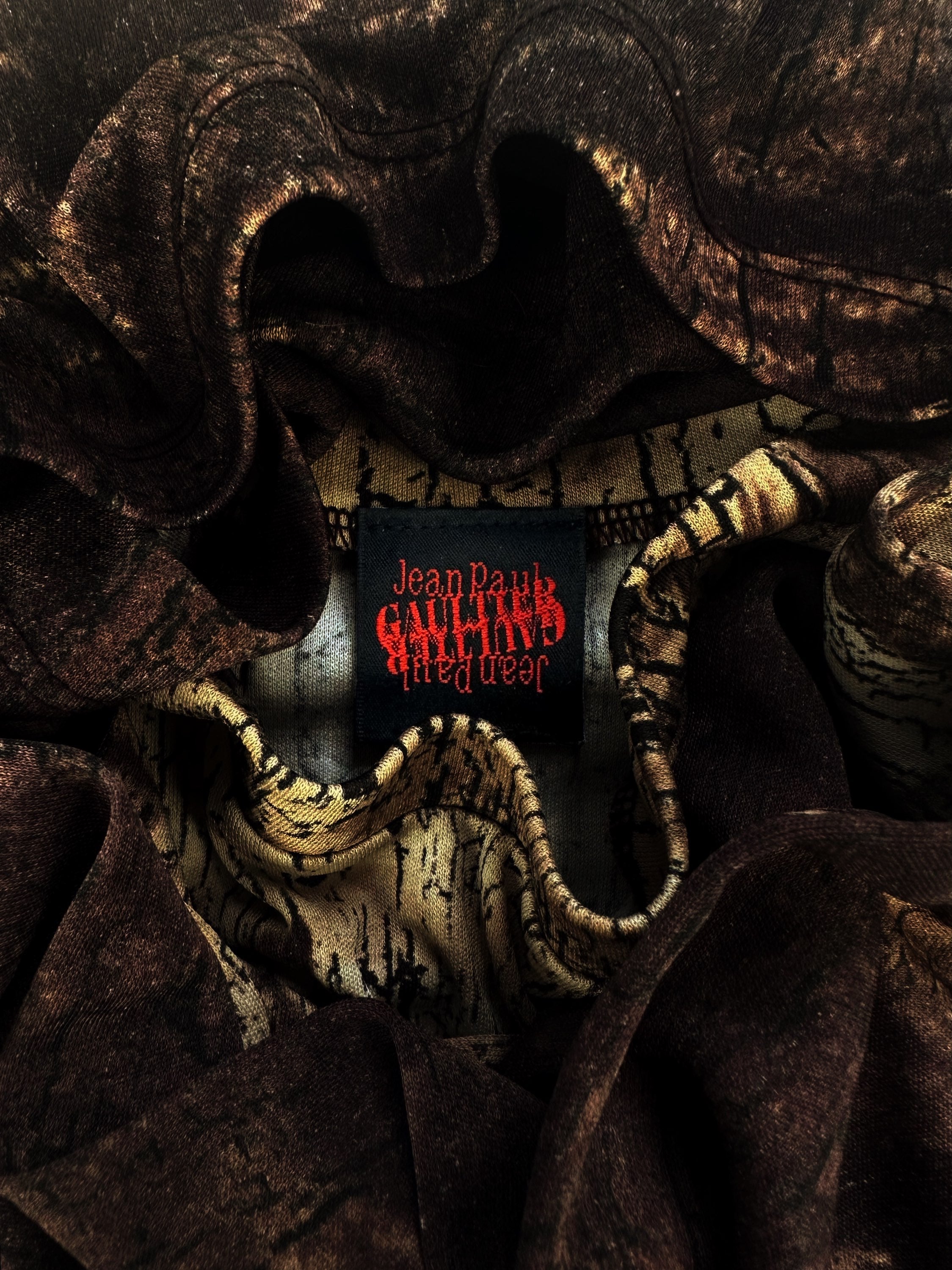 SS98 Jean Paul Gaultier ‘Bedouins’ Mesh Tattoo Longsleeve Shirt