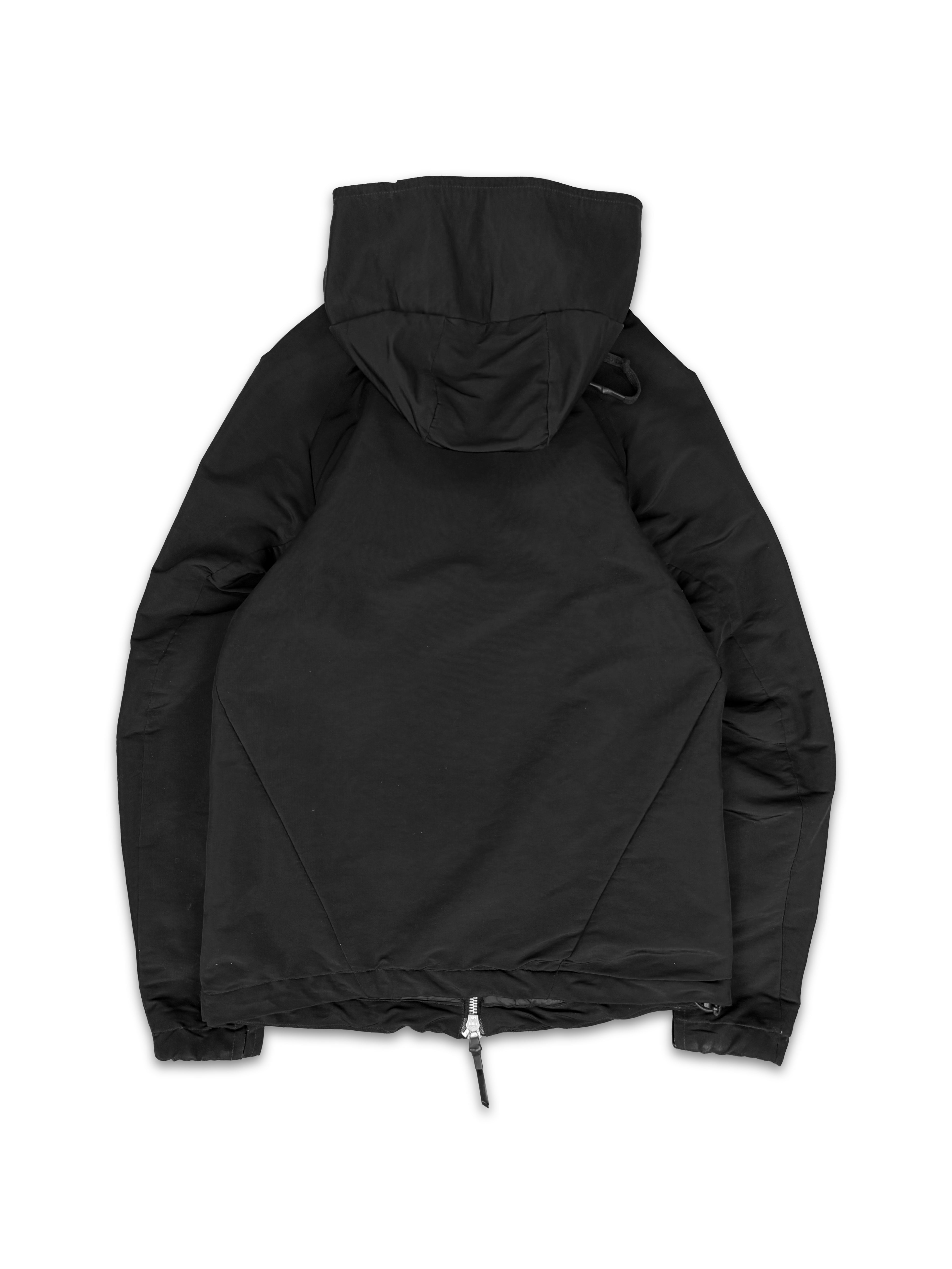 11 by Boris Bidjan Saberi Masked Multi-zip Black Jacket