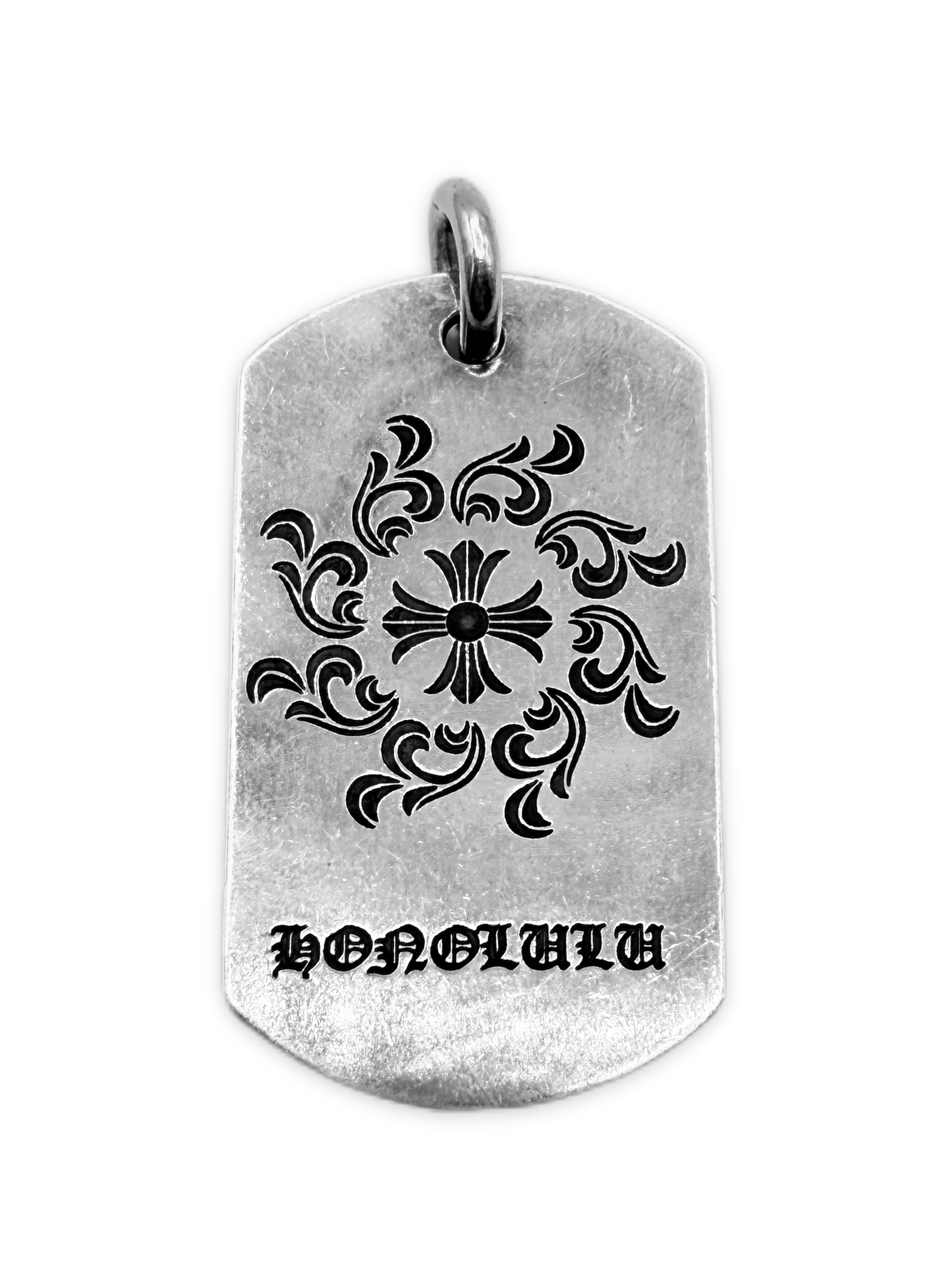 Chrome Hearts Honolulu Exclsuive Eternity Vine Plus Dog Tag Pendant