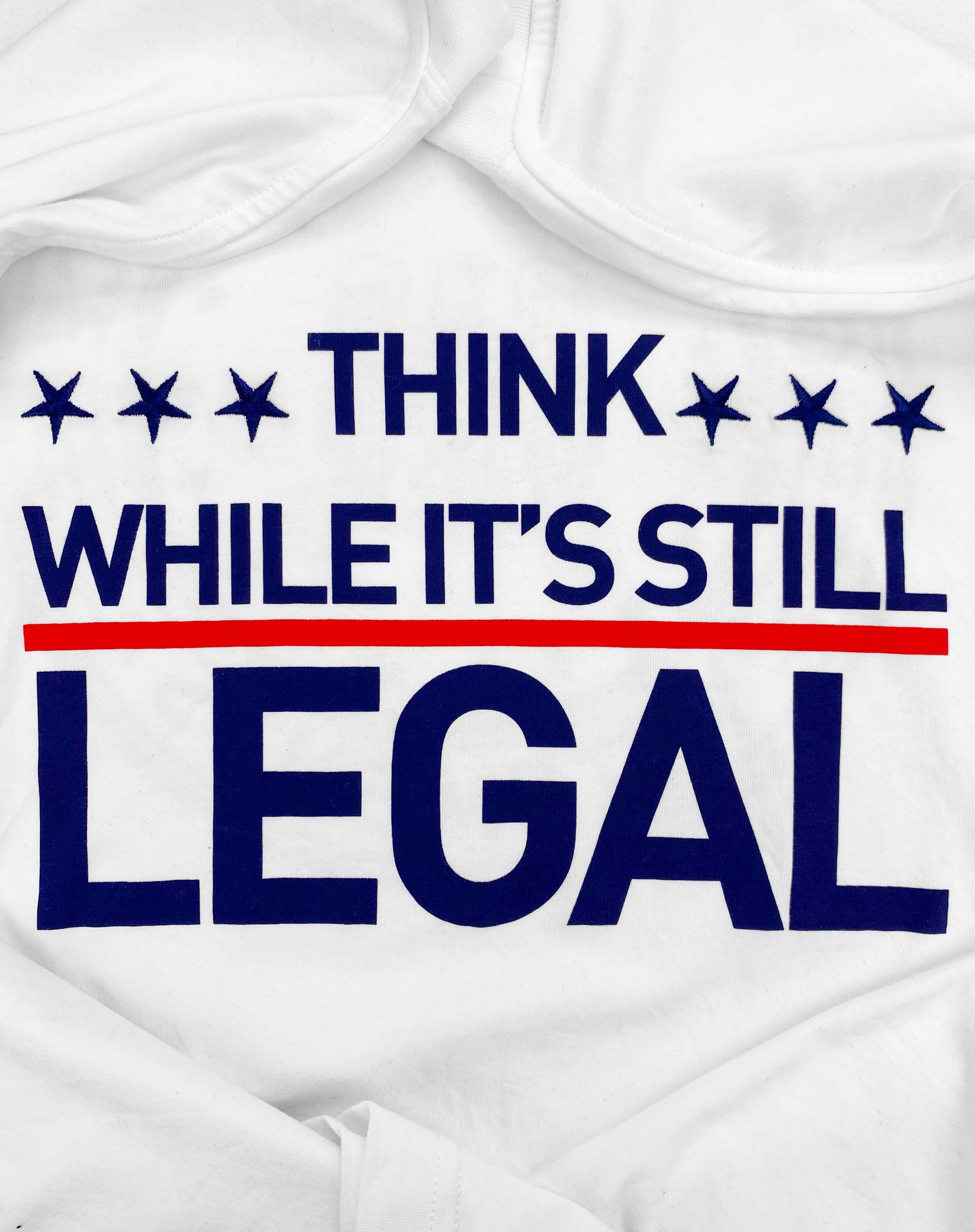 FW21 Vetements ‘Think While It’s Legal’ Slogan Graphic T-Shirt