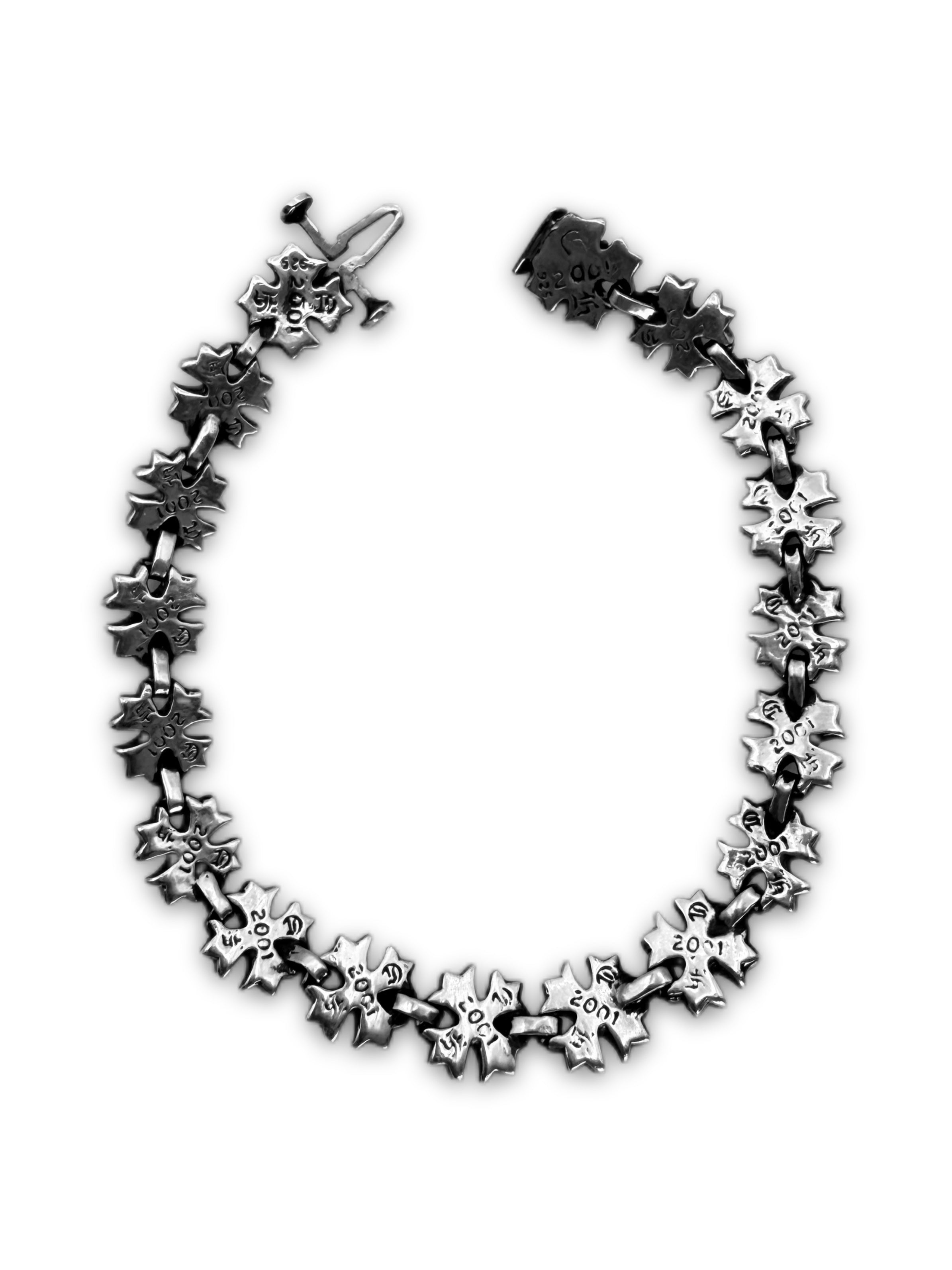 Chrome Hearts ‘Tiny Plus’ Cross .925 Silver Bracelet