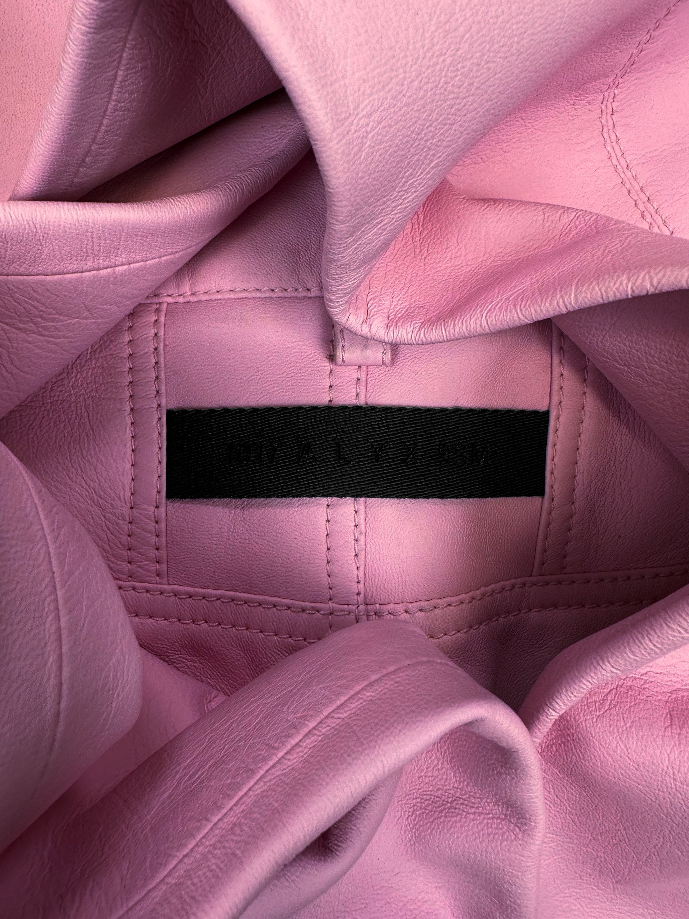 Alyx Baby Pink Sheepskin Leather Slim Cut Pants